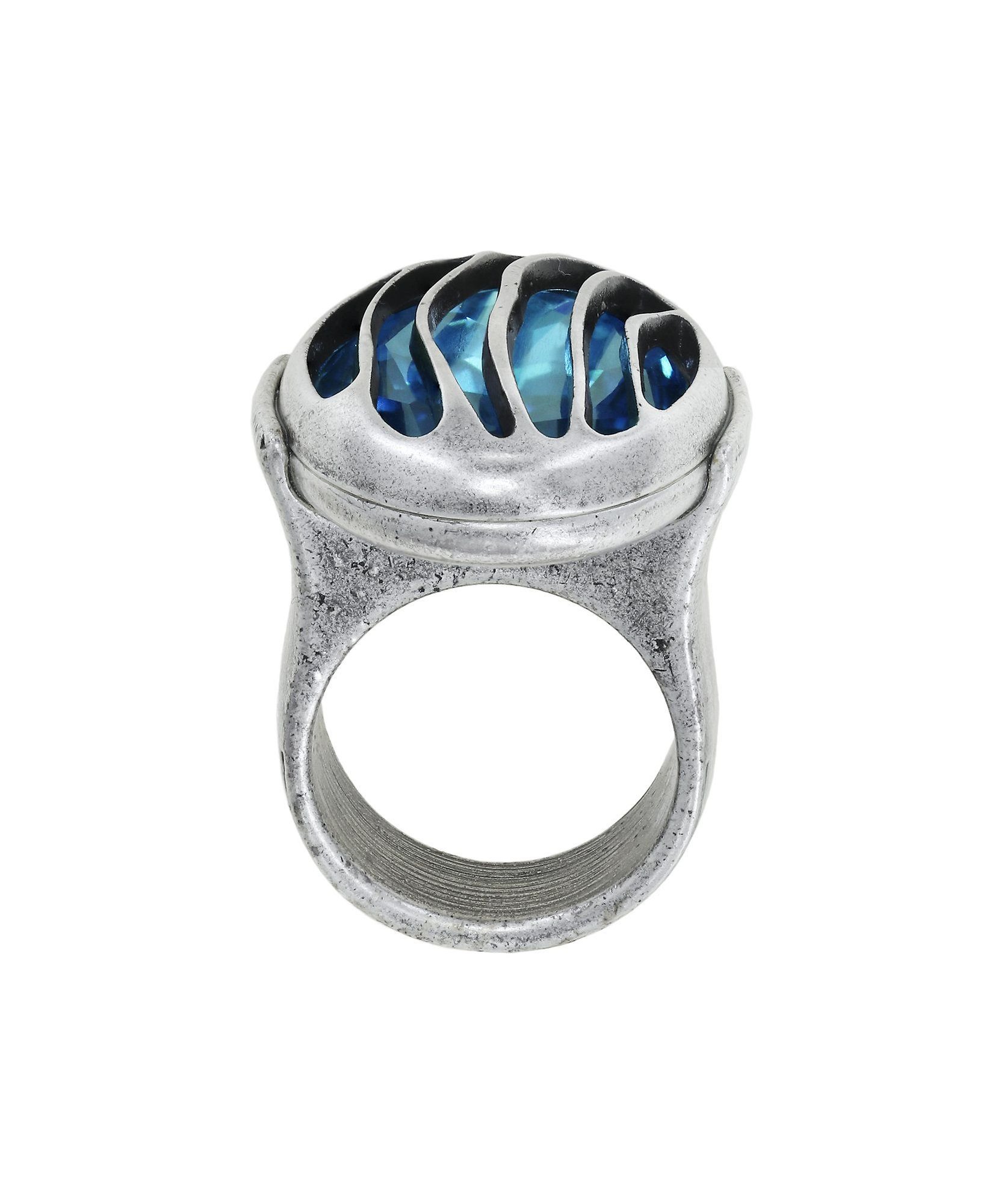 image pour Anneau Captured Bleu aquamarine size S