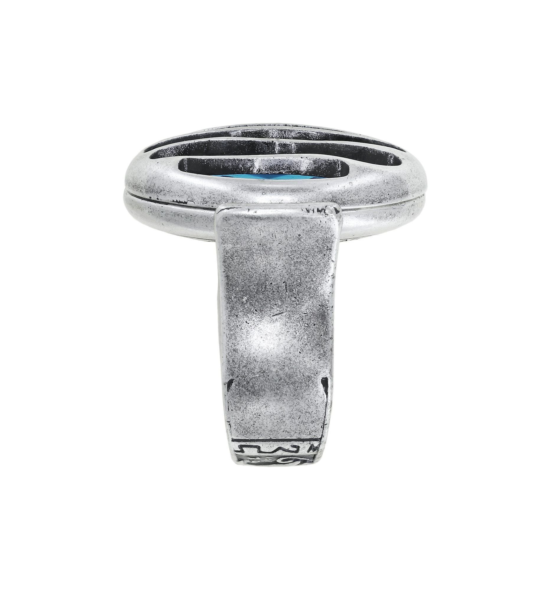 image pour Anneau Captured Bleu aquamarine size S