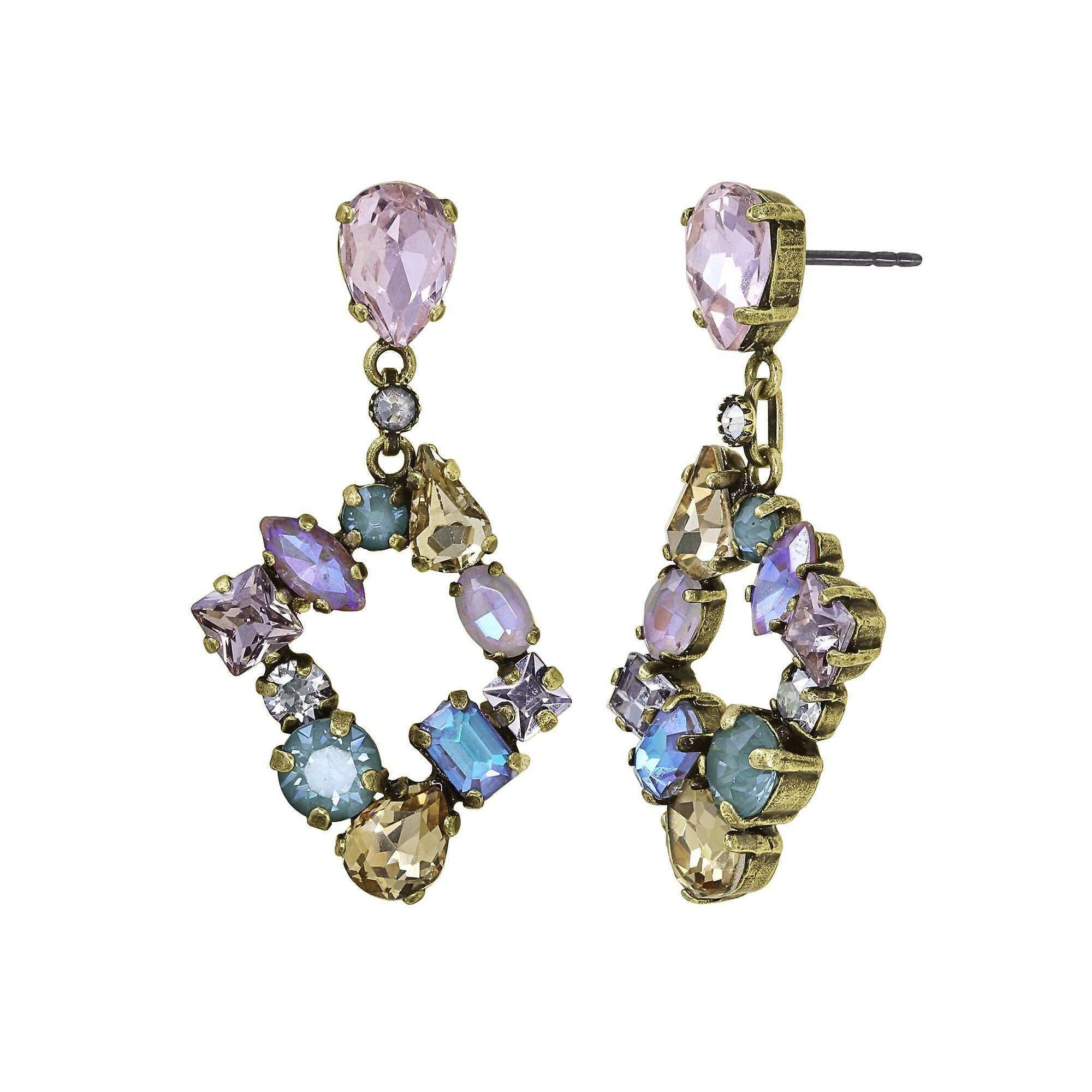 image for Earring Stud Dangling Mess to Impress Pastel Multi  
