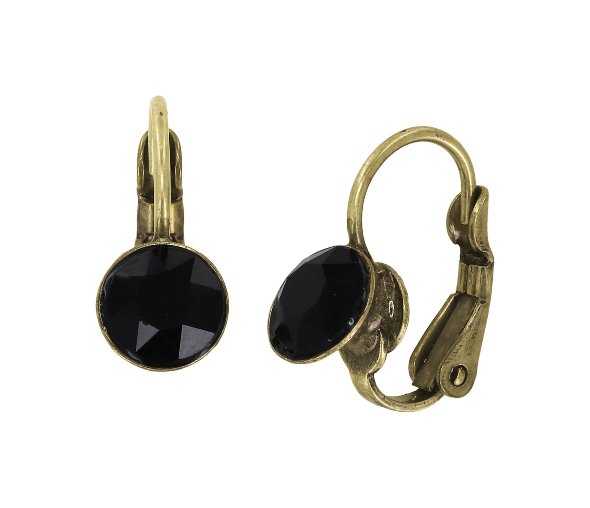 image for Earring Eurowire Black Jack Black jet SS 29