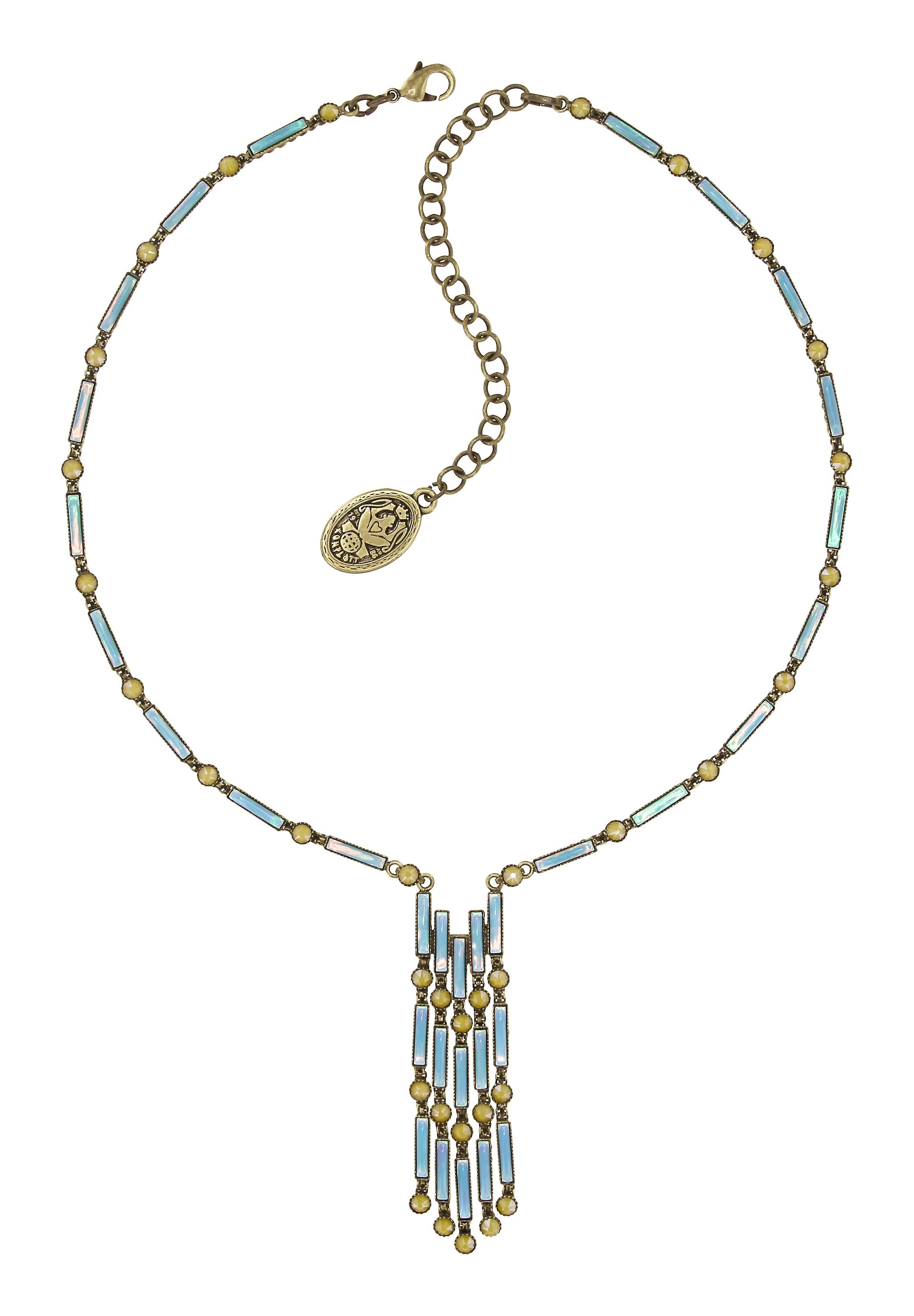 image pour Collier-Y Graphic Flow Bleu / Jaune  
