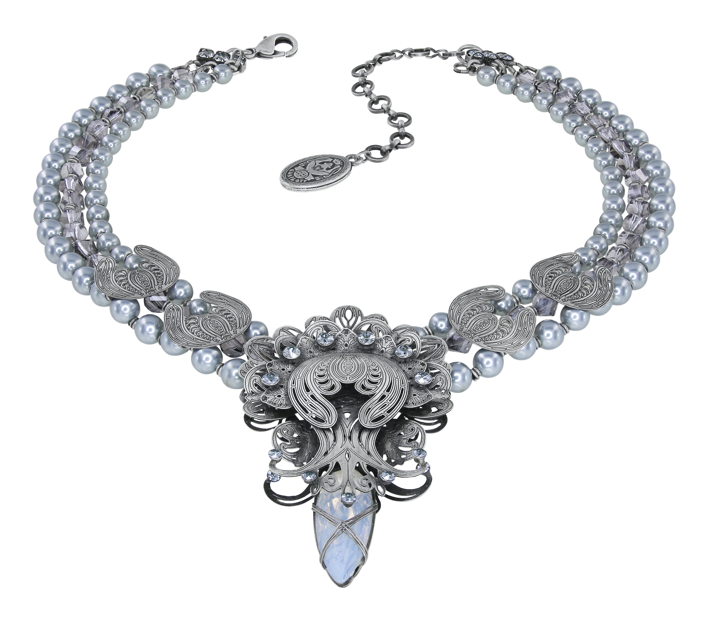 image for Necklace Harakiri Bloom White  large