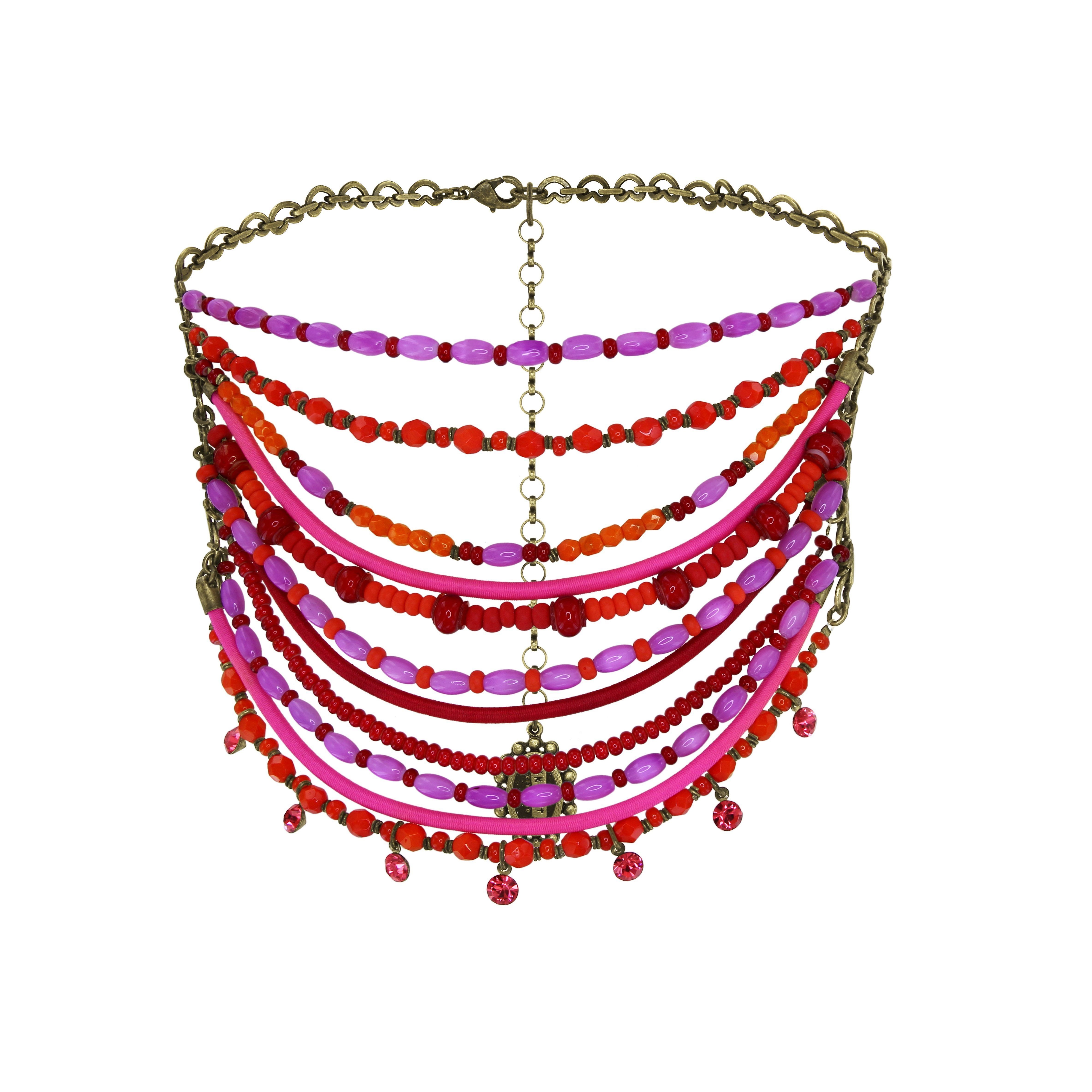 Kép Necklace choker Gipsy Sport Red / Orange  