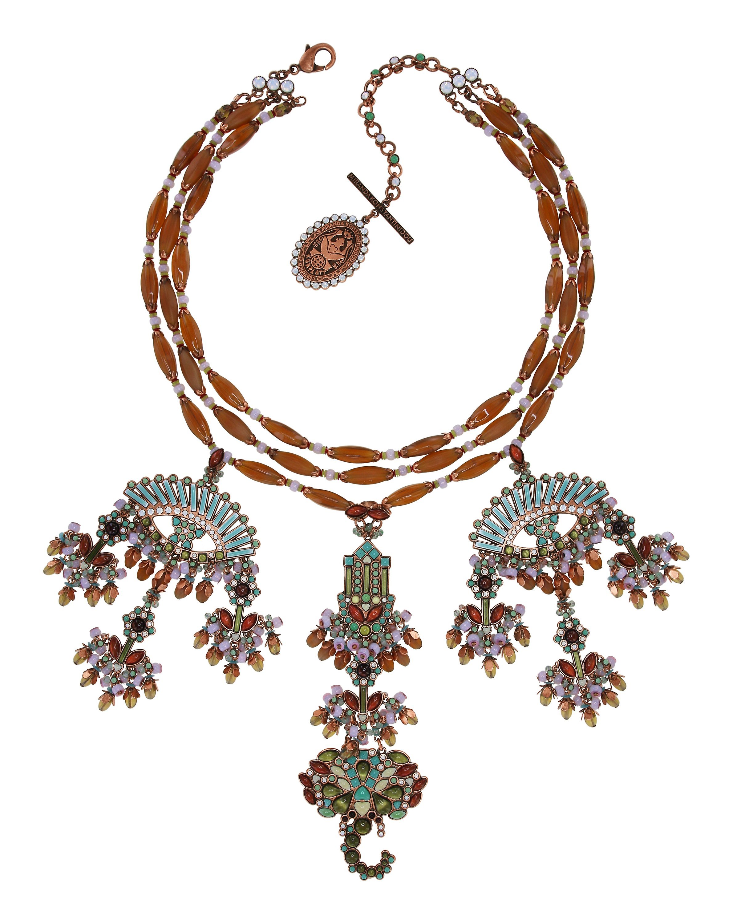 image pour Collier Collier Mandala Marron / Vert  