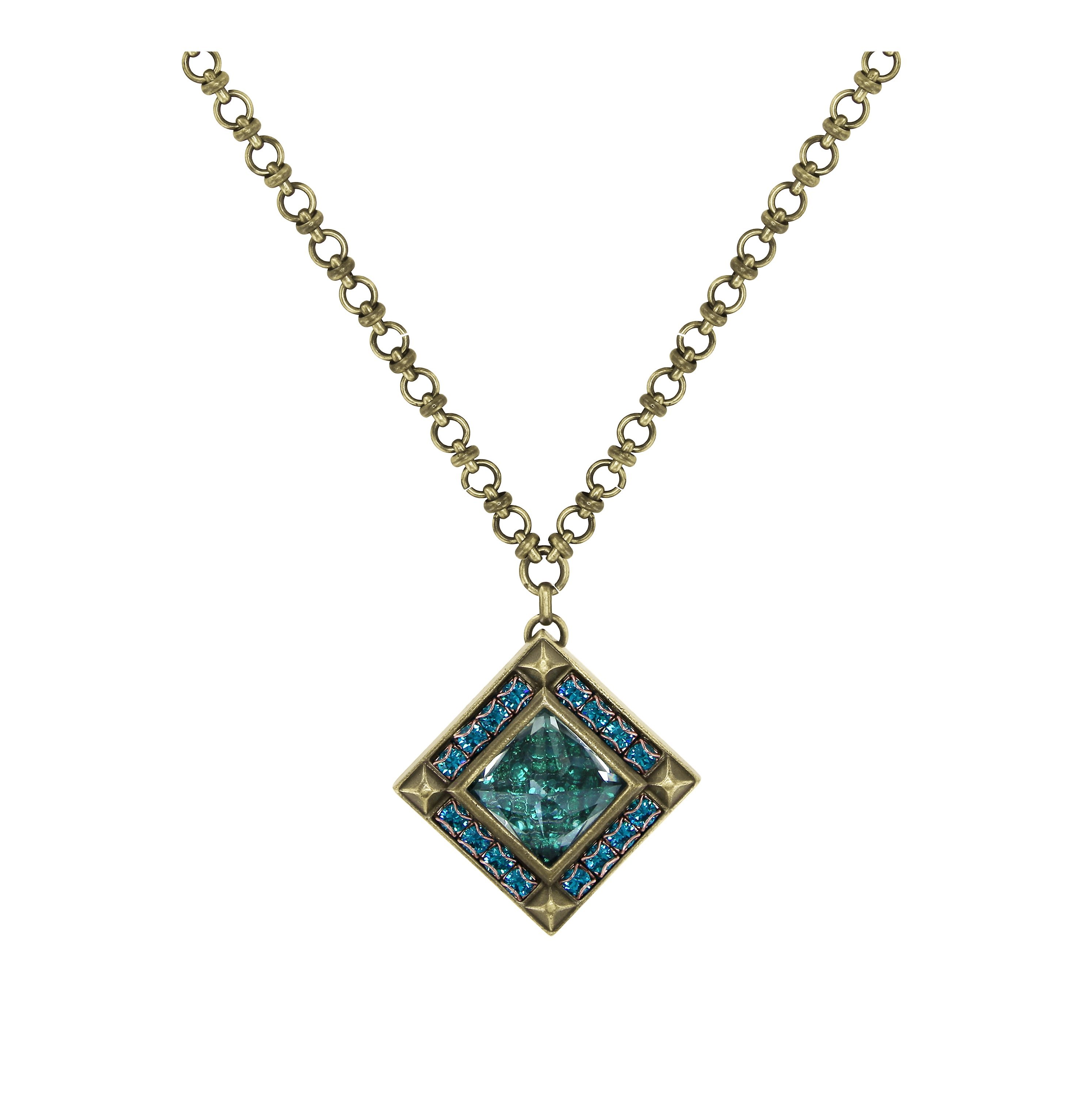 image pour Collier pendant Iceberg De Luxe Vert  