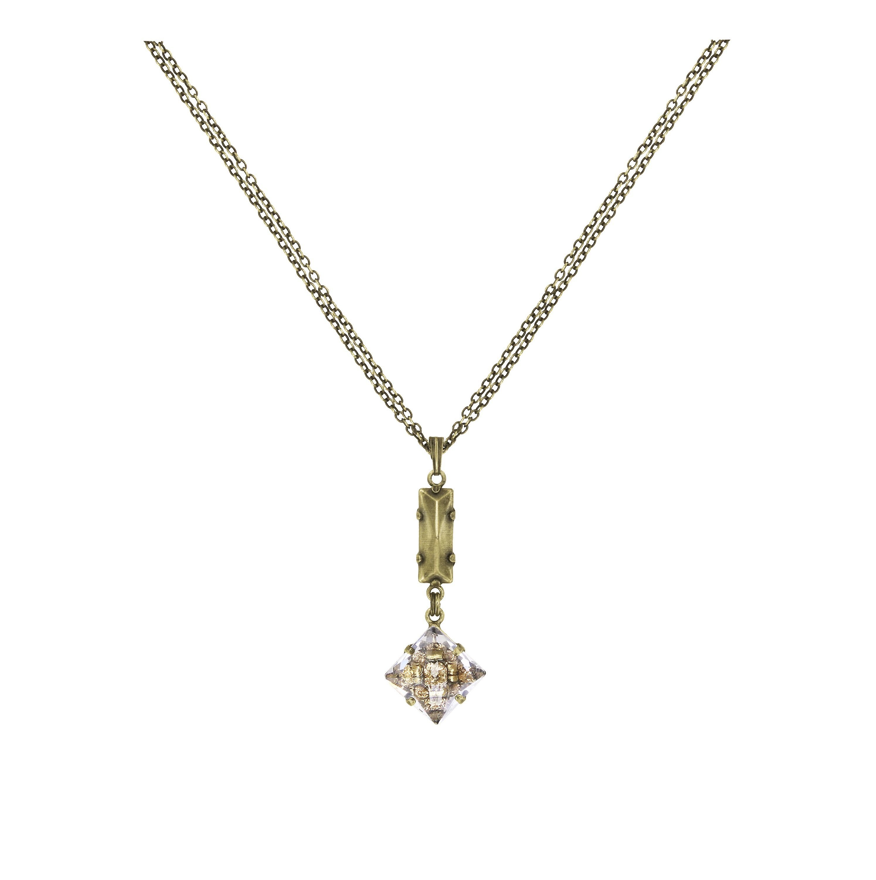 image pour Collier pendant Iceberg De Luxe Beige  