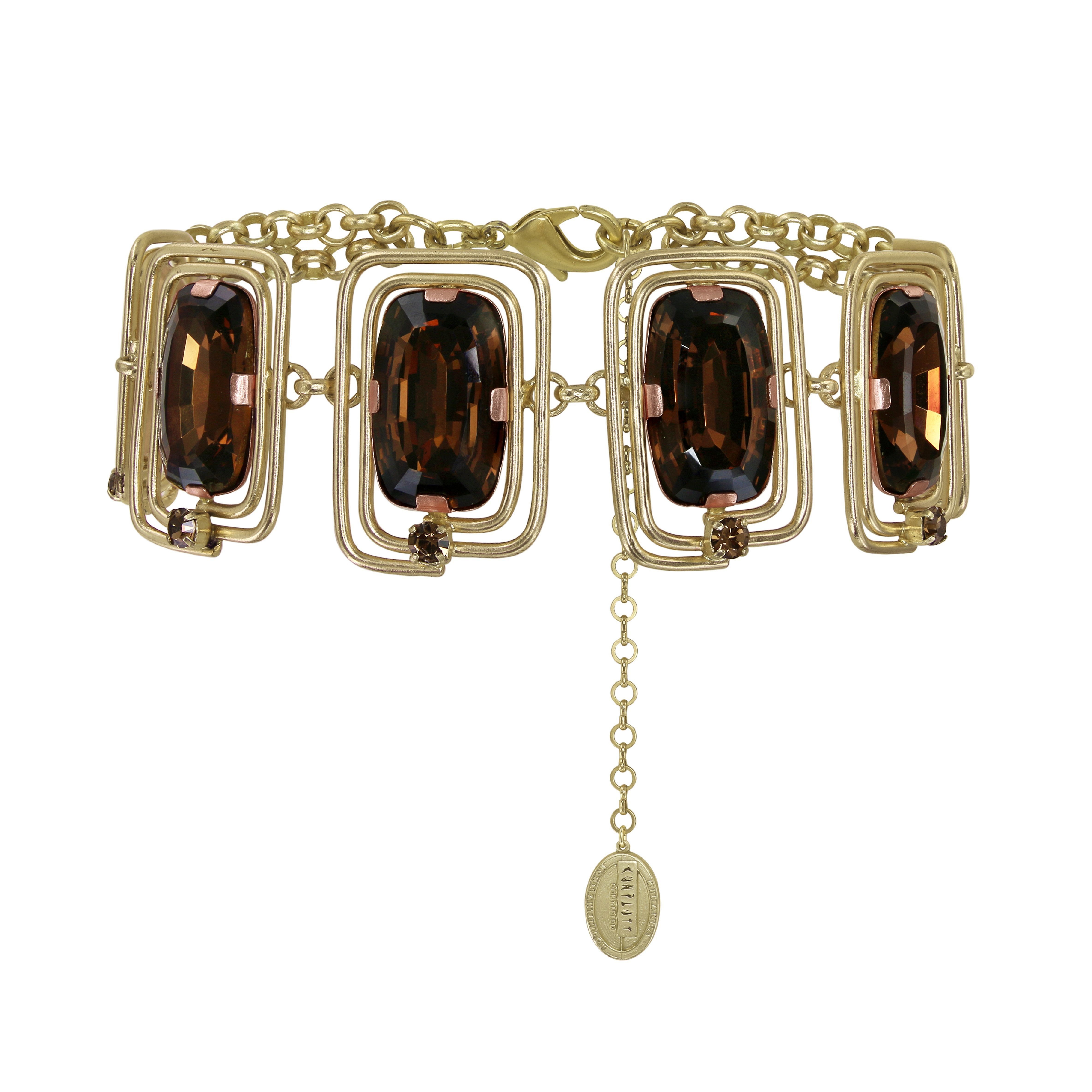 image for Necklace Choker-Collier To The Max Brown  size L