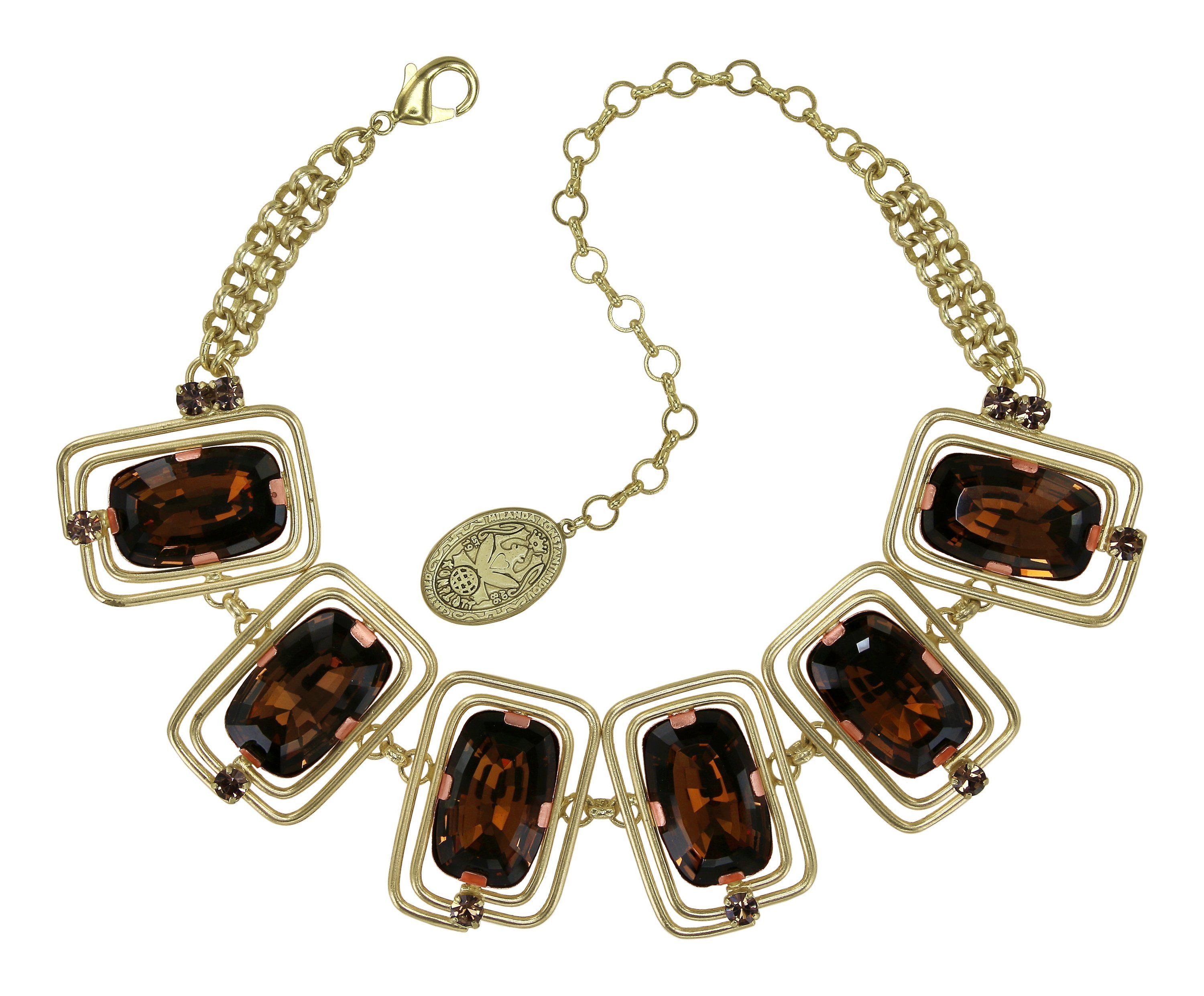 image for Necklace Choker-Collier To The Max Brown  size L