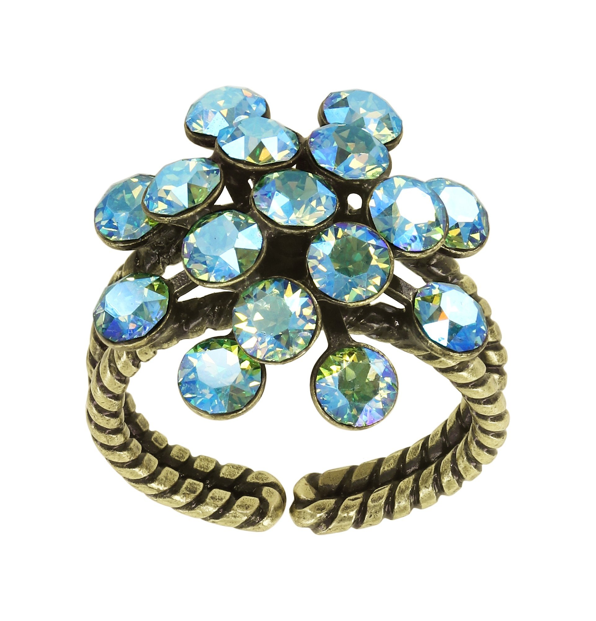 image for Ring Magic Fireball Yellow / Green peridot shimmer Classic Size (21mm Ø)