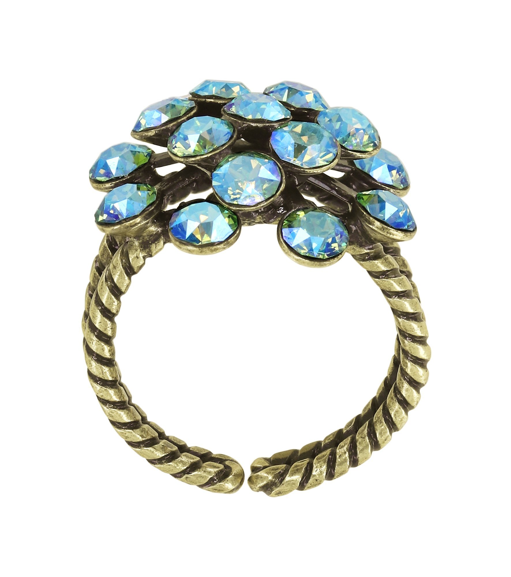 image for Ring Magic Fireball Yellow / Green peridot shimmer Classic Size (21mm Ø)