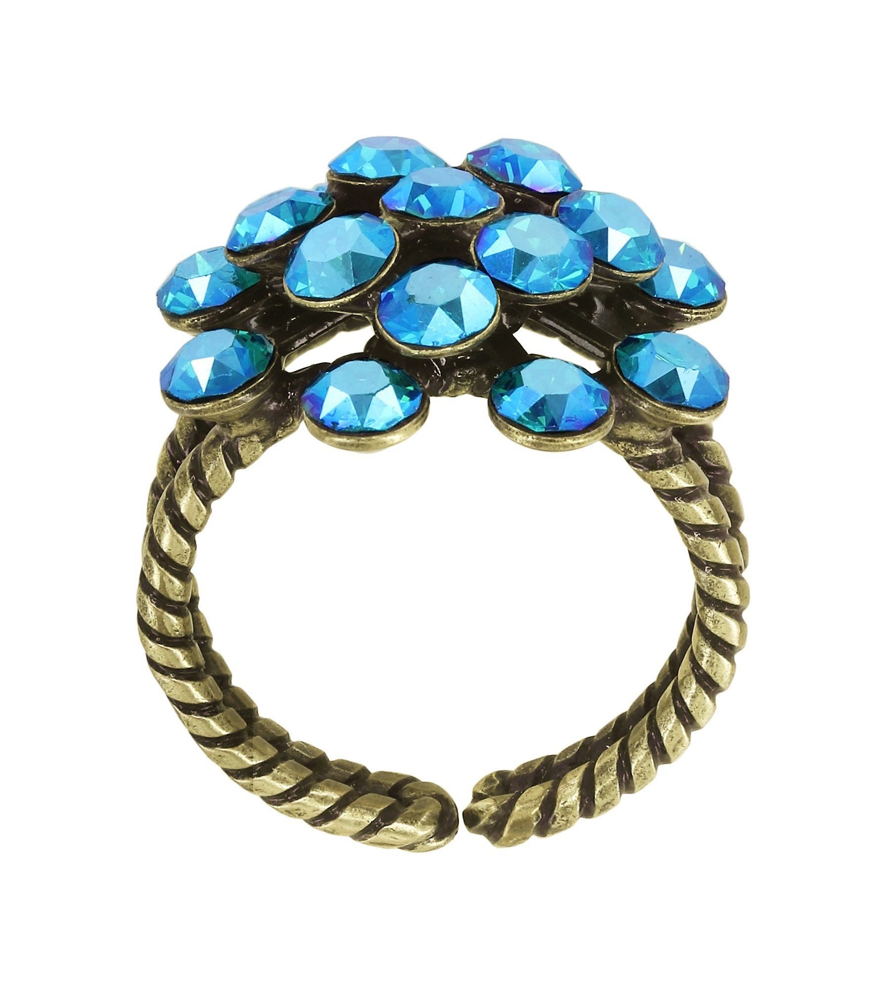 image pour Anneau Magic Fireball Bleu / Vert blue zircon shimmer Classic Size (21mm Ø)