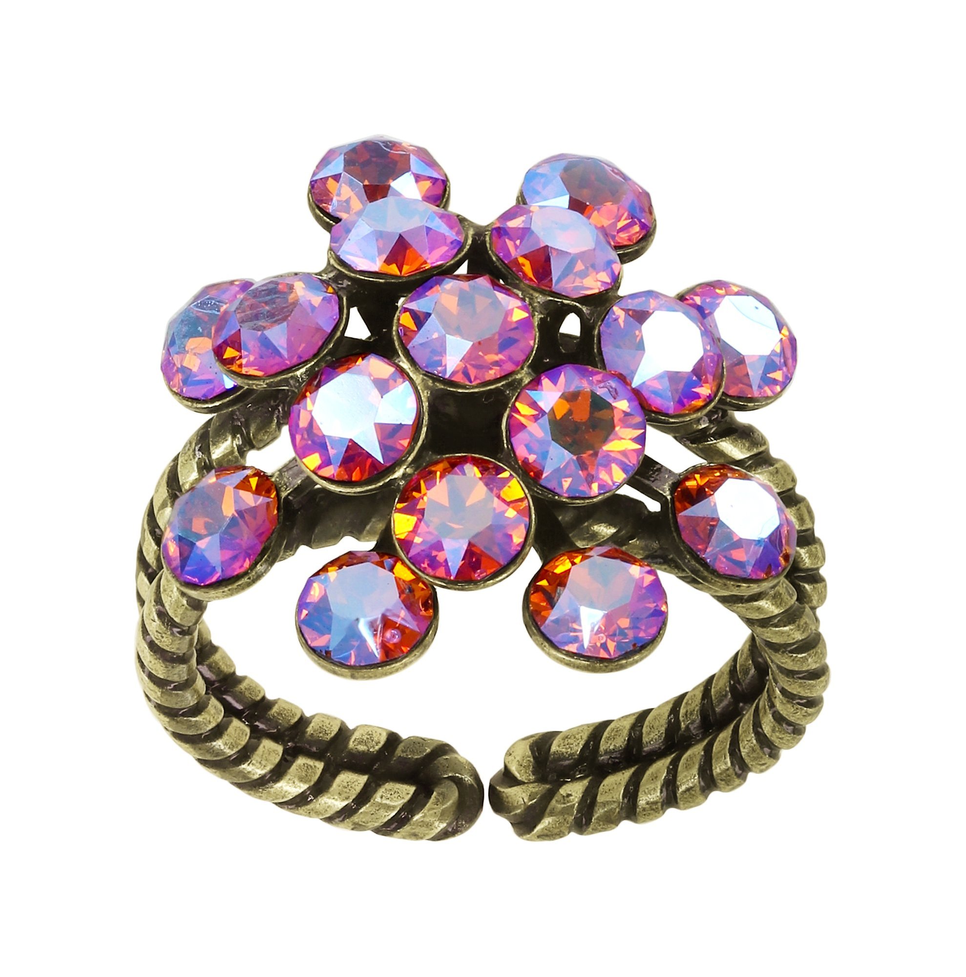 image pour Anneau Magic Fireball Marron / Orange tangerine shimmer Classic Size (21mm Ø)