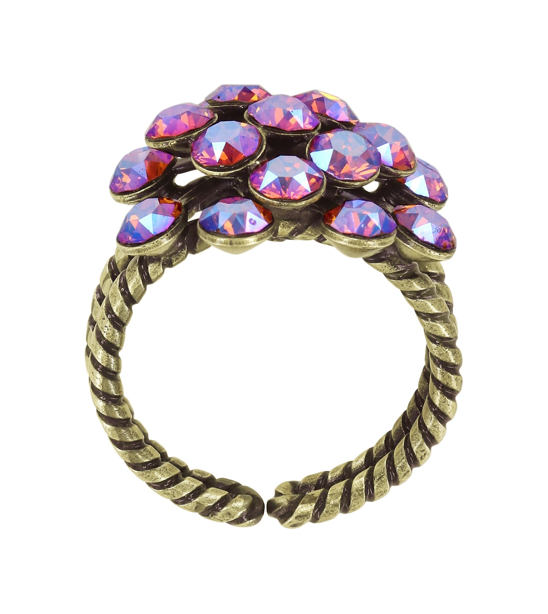 image pour Anneau Magic Fireball Marron / Orange tangerine shimmer Classic Size (21mm Ø)