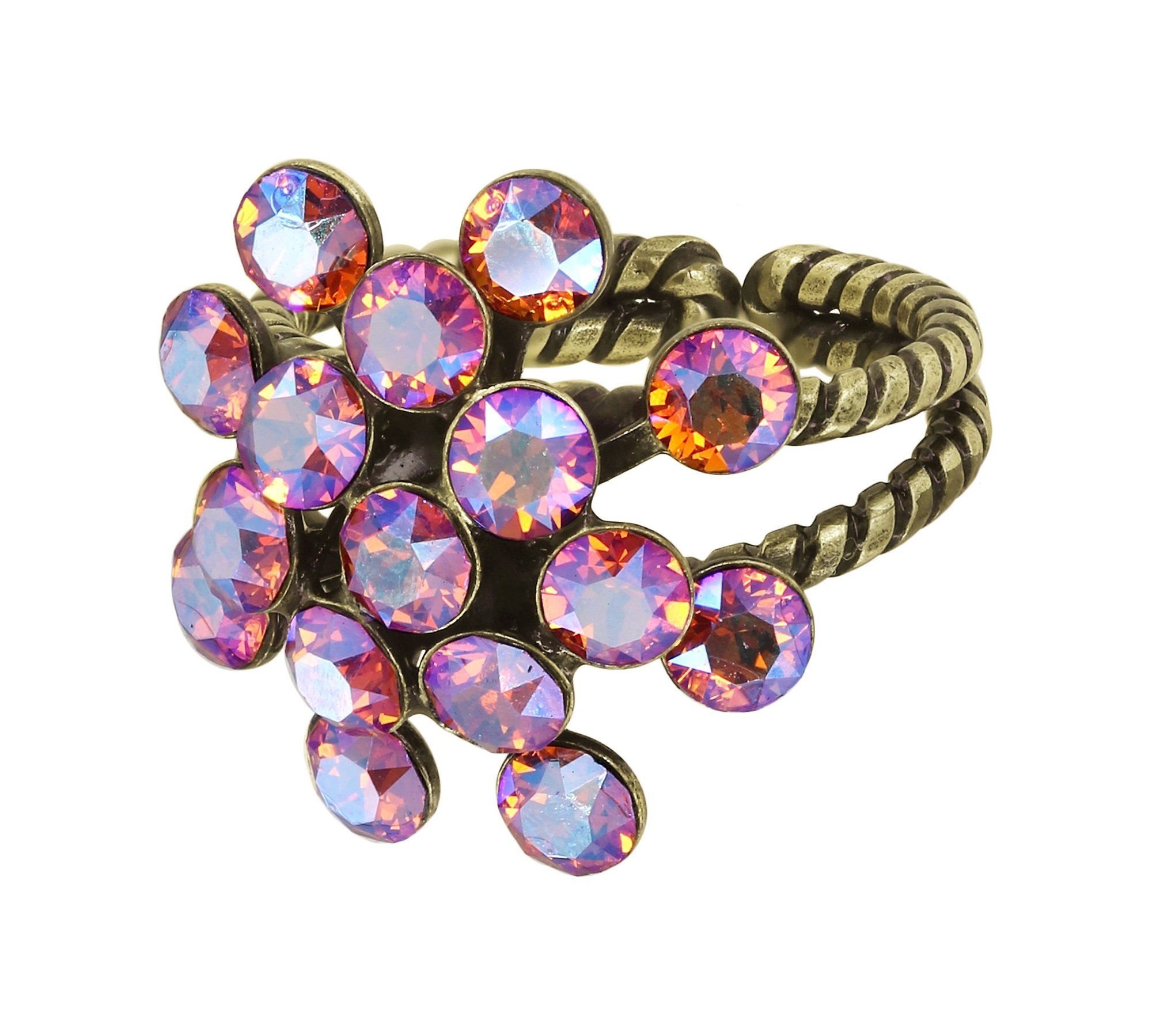 image for Ring Magic Fireball Brown / Orange tangerine shimmer Classic Size (21mm Ø)