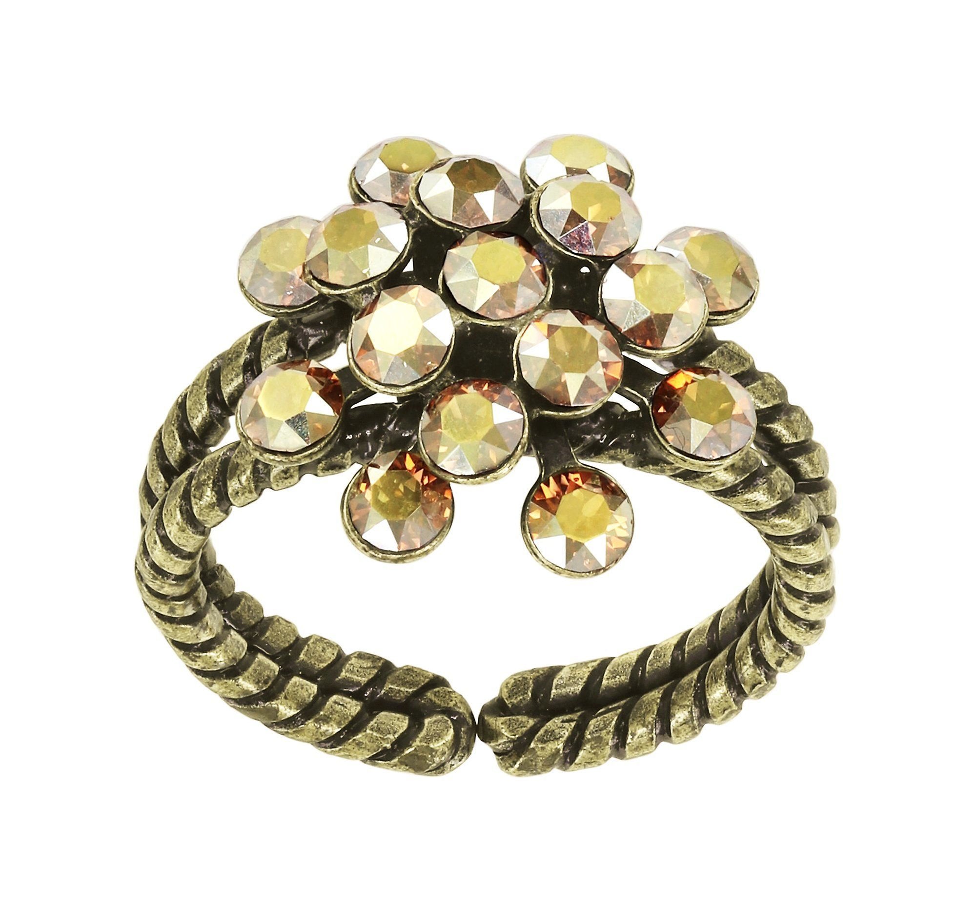 Kép Ring Magic Fireball Yellow crystal metallic sunshine mini