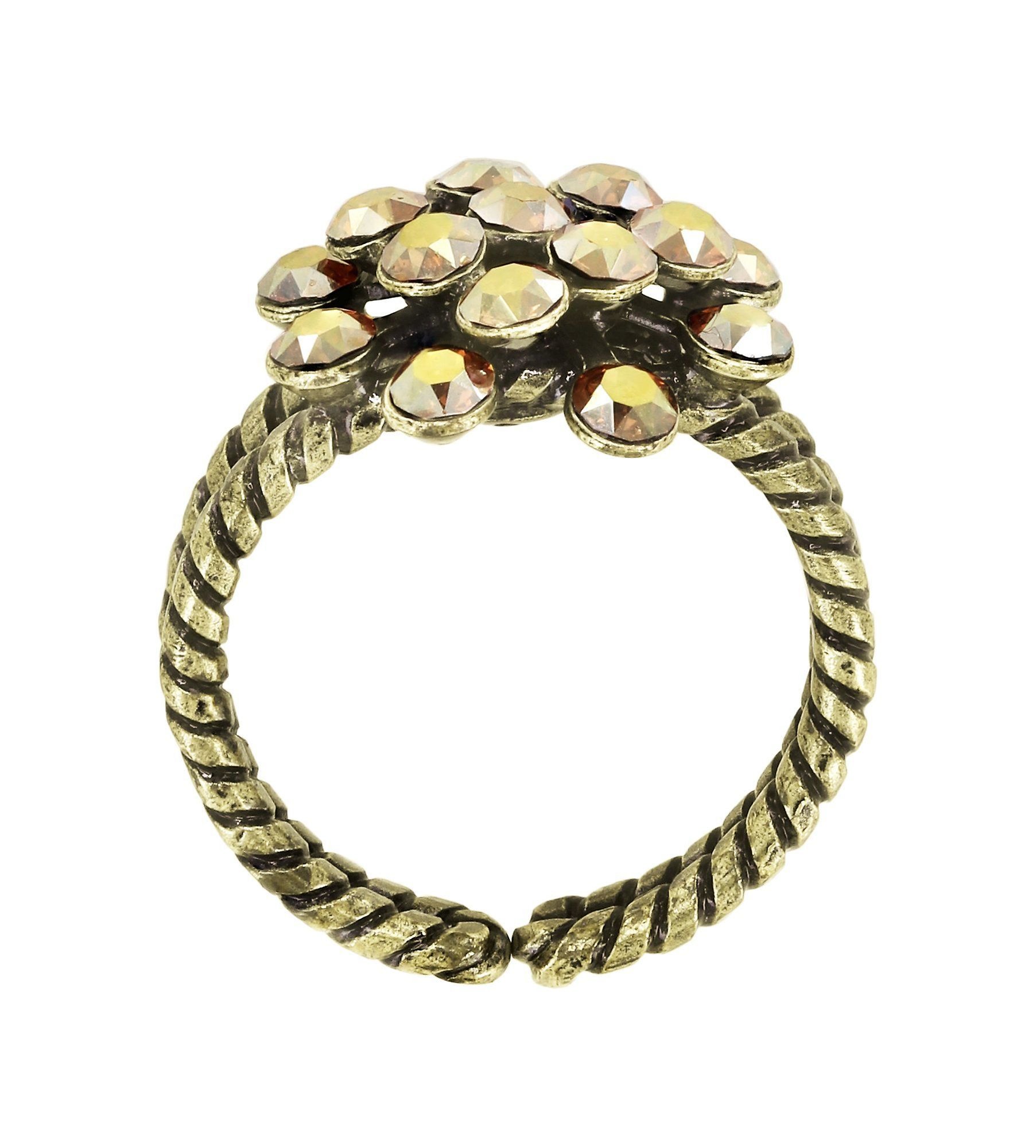 image pour Anneau Magic Fireball Jaune crystal metallic sunshine mini