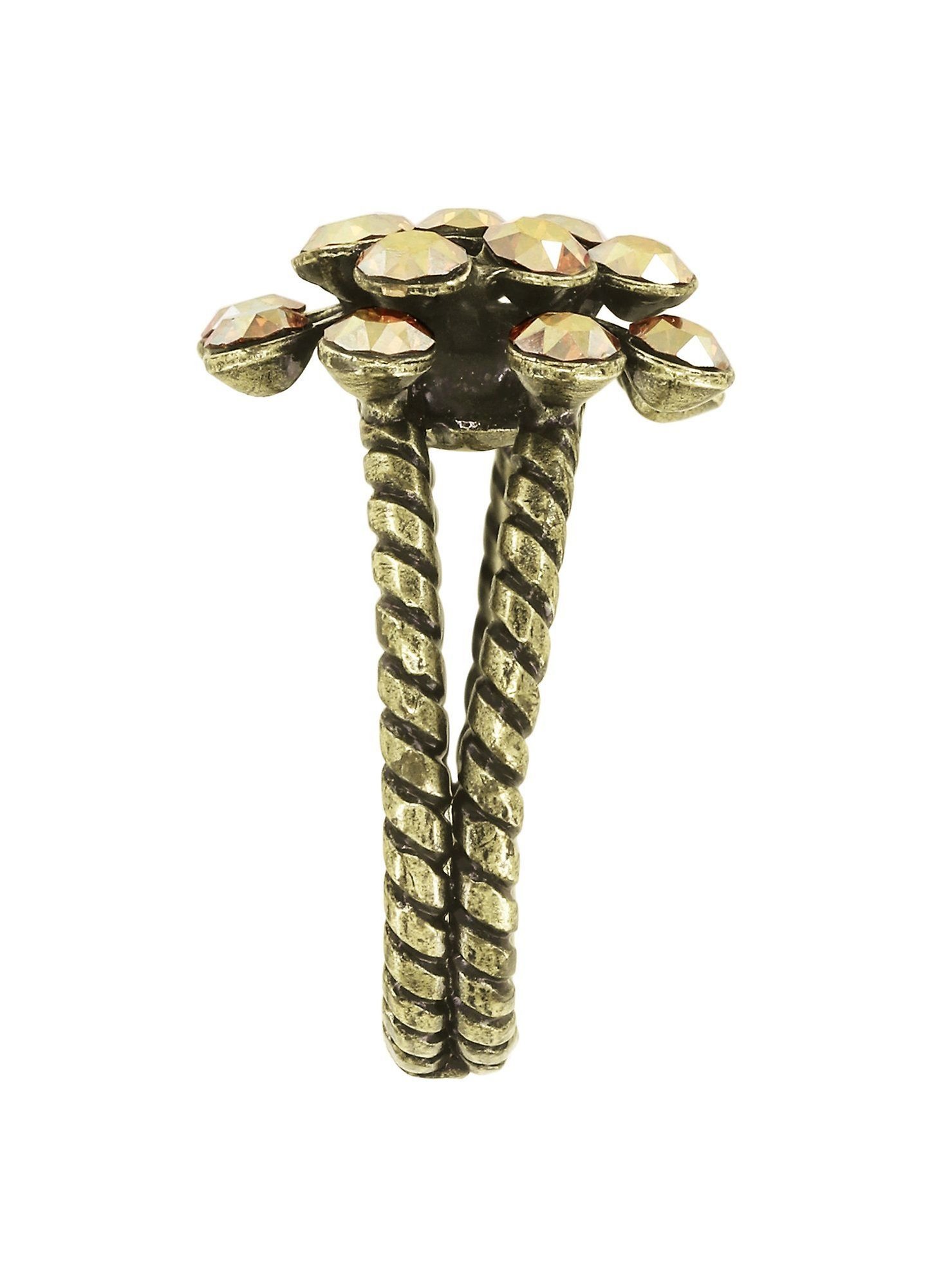 Kép Ring Magic Fireball Yellow crystal metallic sunshine mini