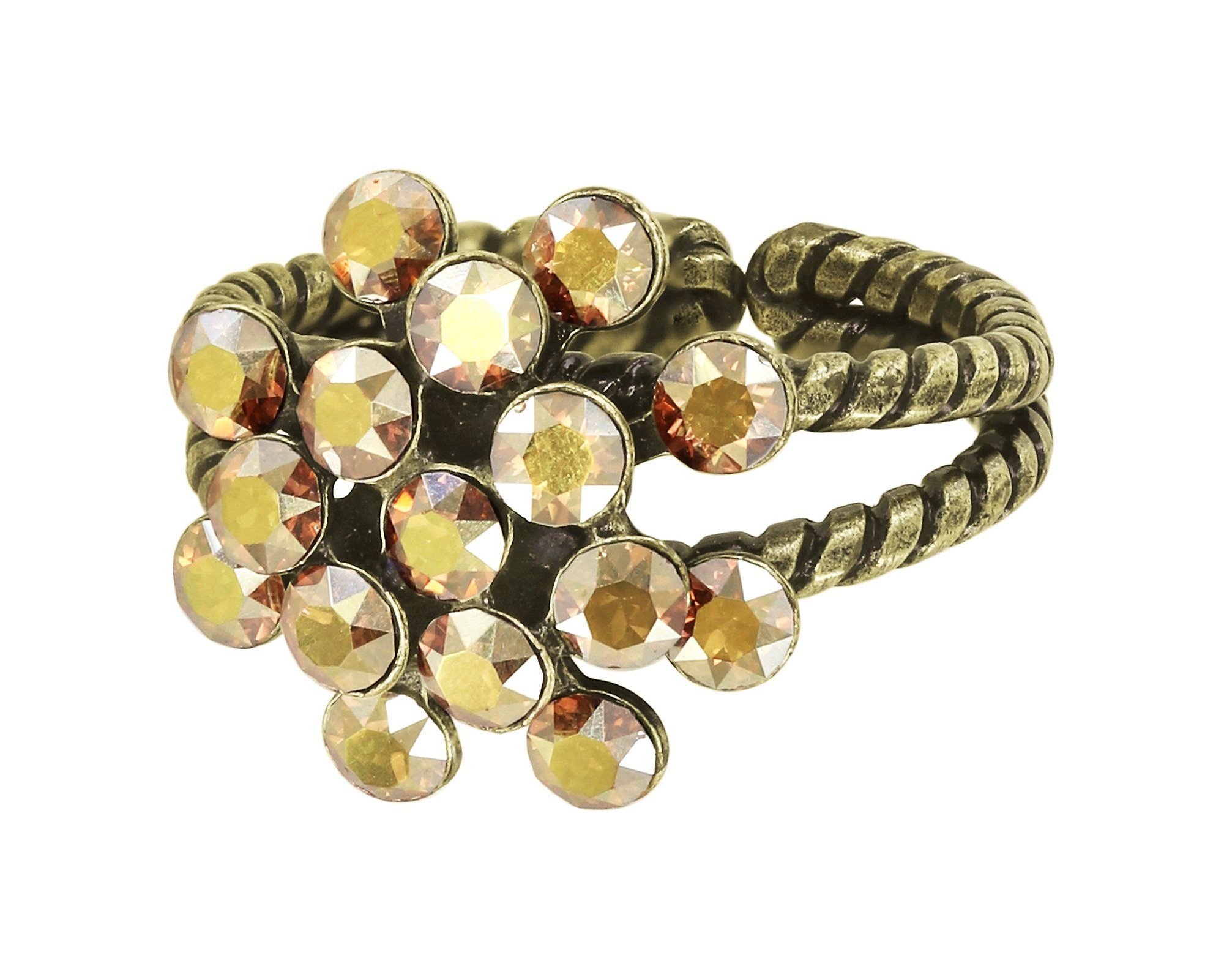 Kép Ring Magic Fireball Yellow crystal metallic sunshine mini