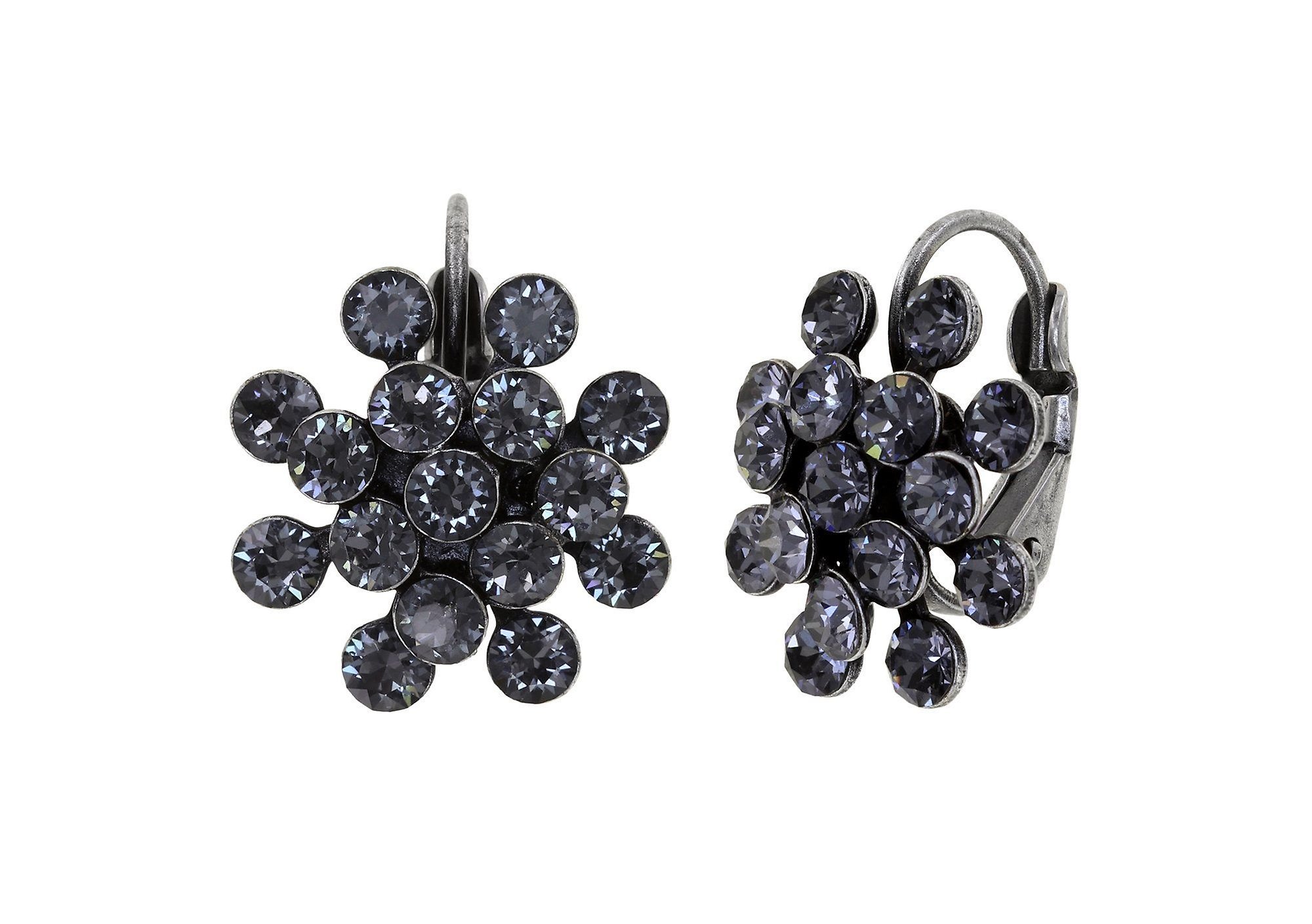 Bild für Ohrringe mit Brisur Magic Fireball Grau crystal night fall mini