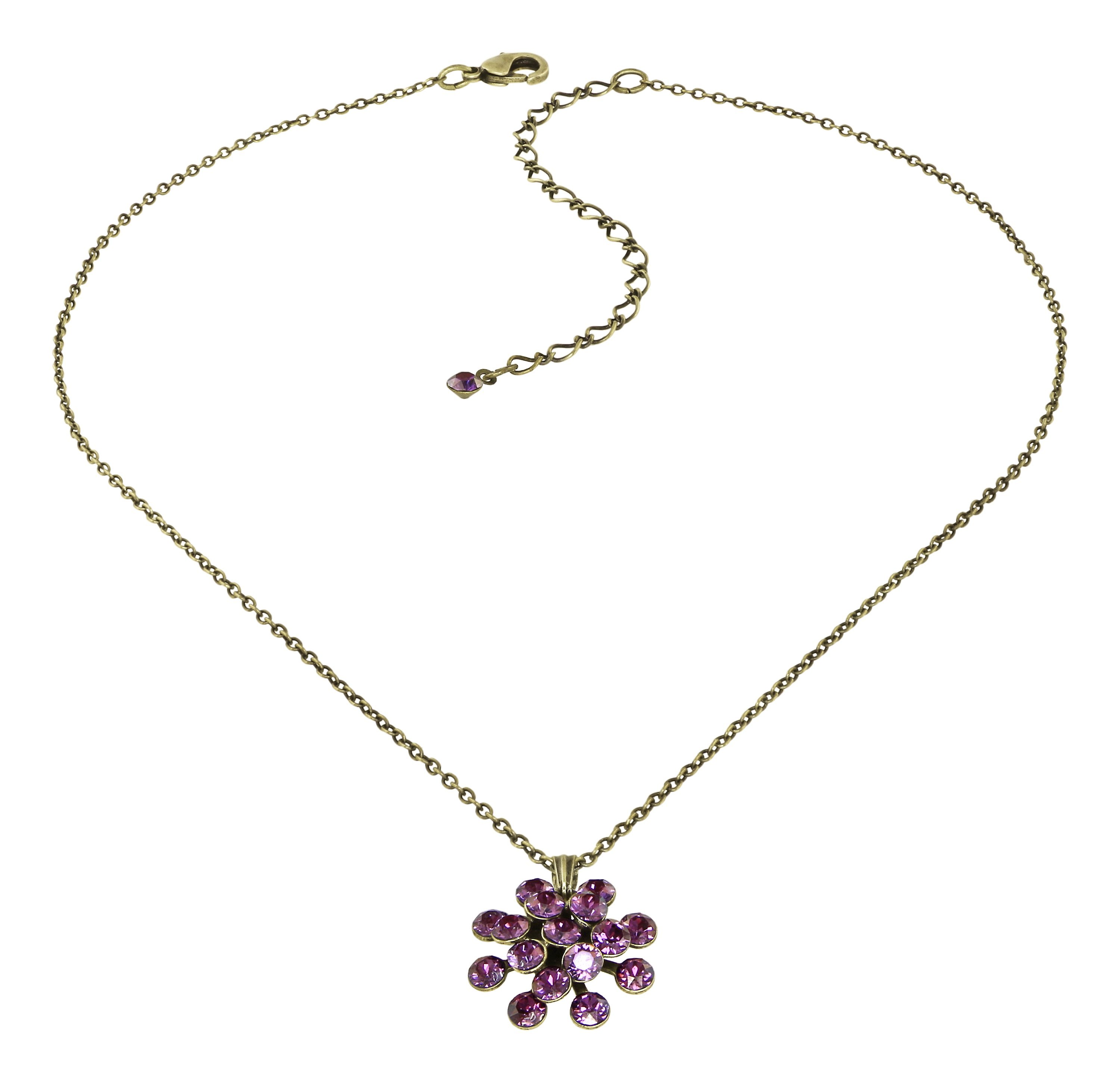 image for Necklace Pendant Magic Fireball Lila crystal lilac shadow mini