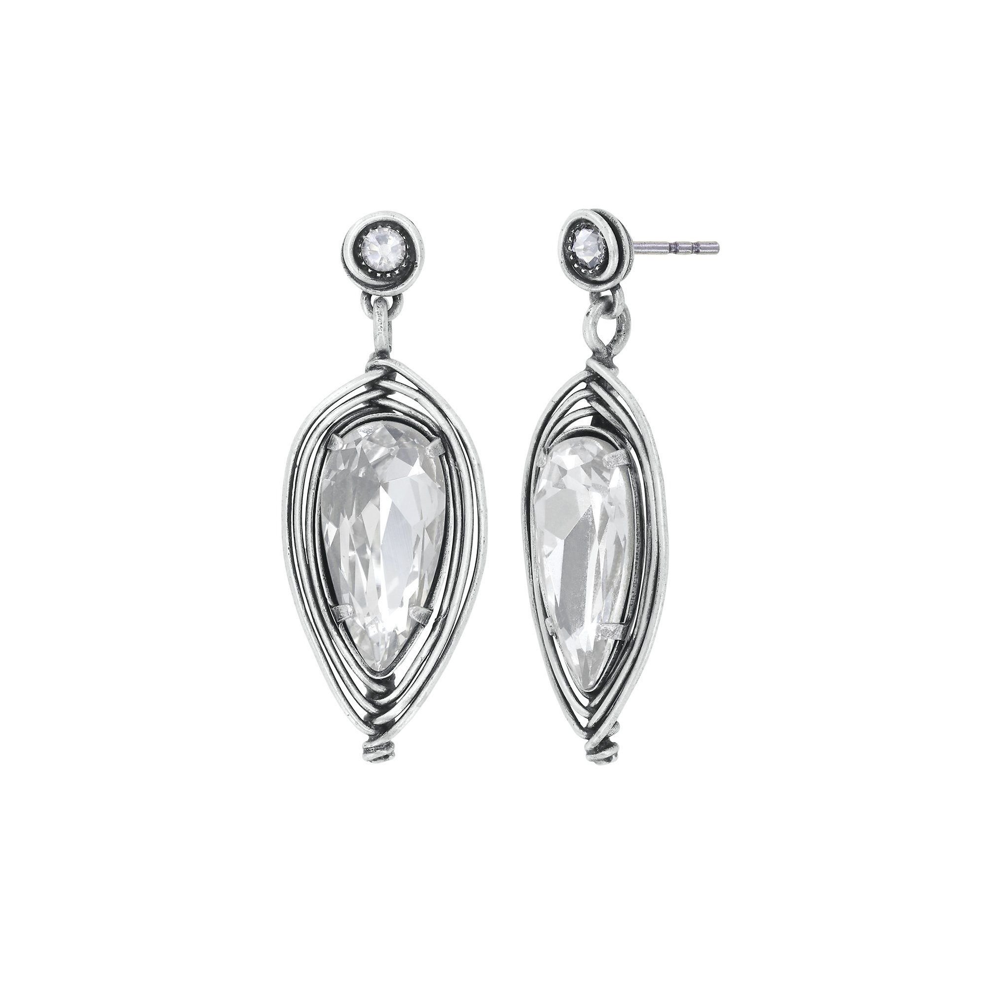 image pour Clou d'oreille pendant Amazonia Blanc  size S