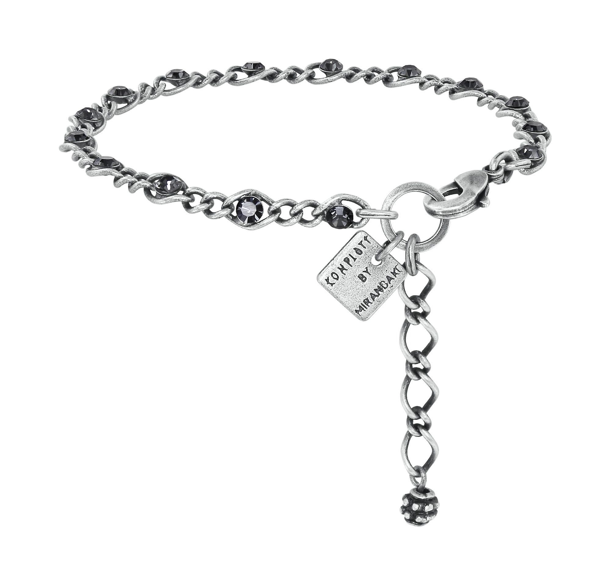 image for Bracelet Magic Fireball Grey crystal night fall mini