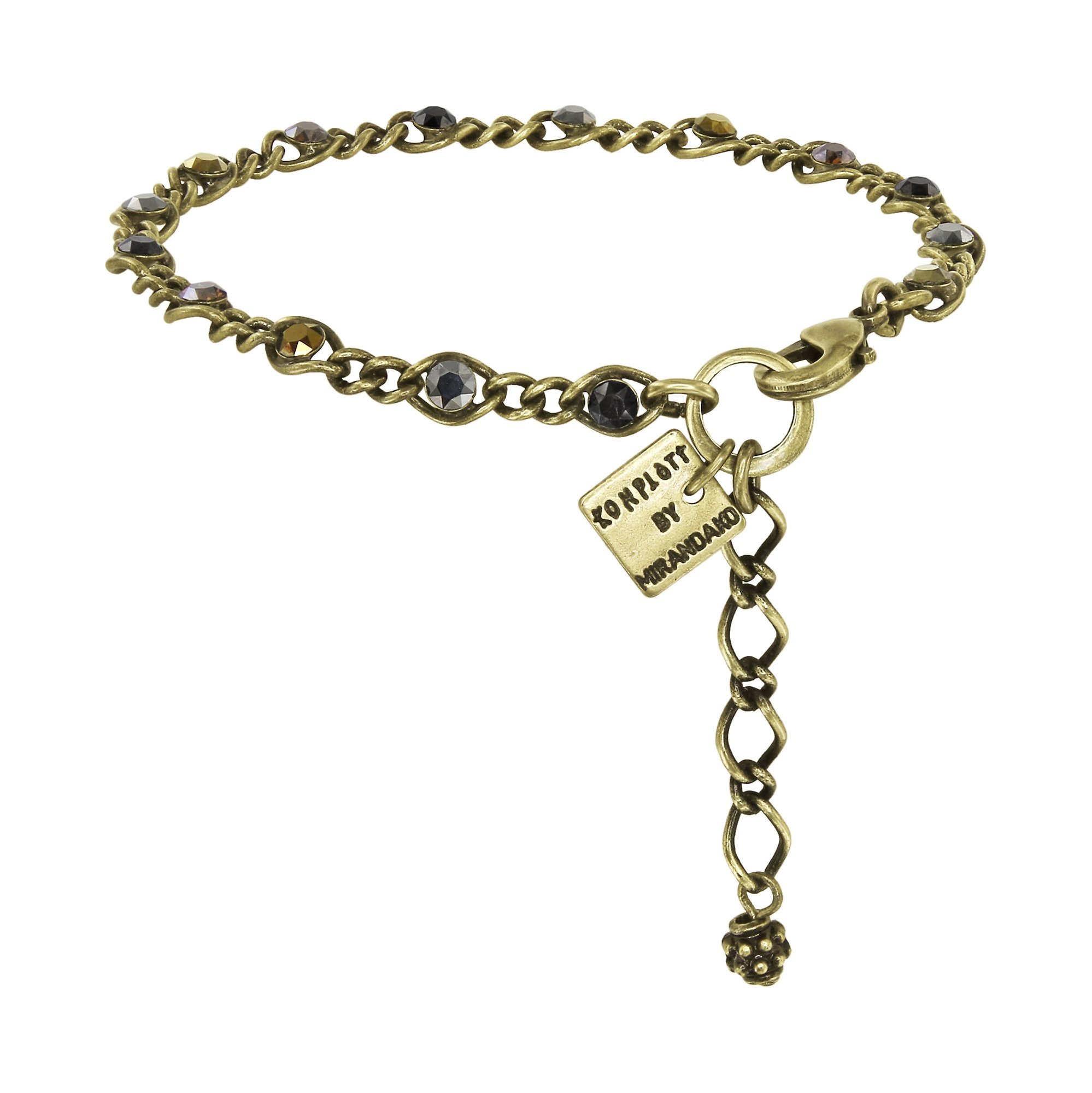 image for Bracelet Magic Fireball Antique Golds dark brown mini