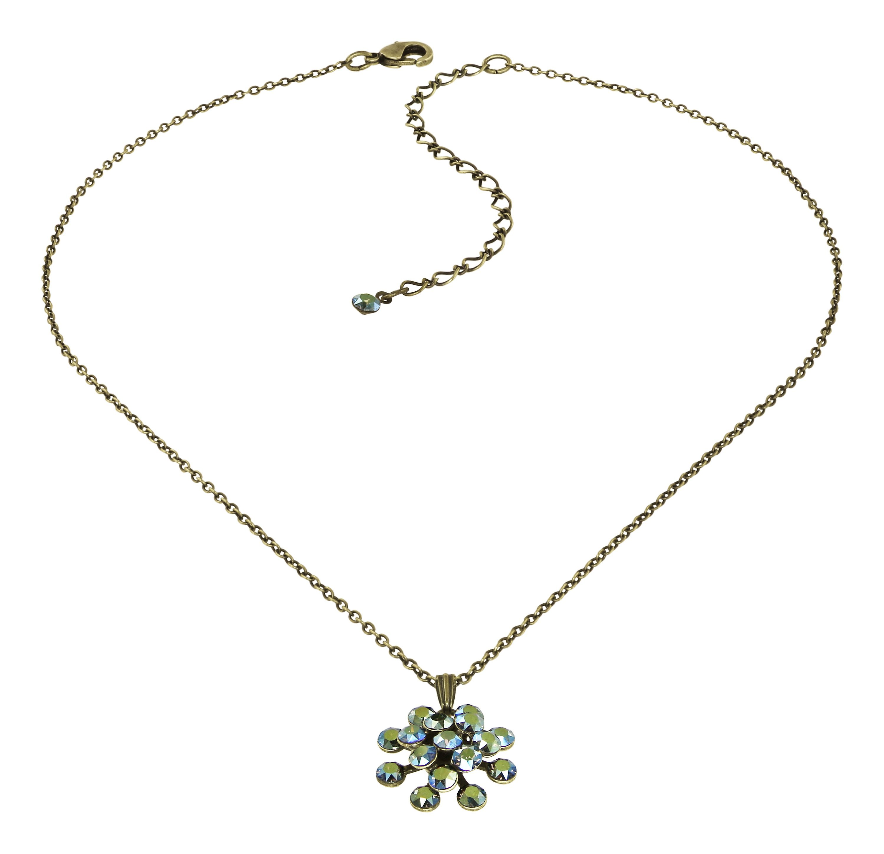 Bild für Halskette mit Anhänger Magic Fireball Grün crystal iridescent green mini