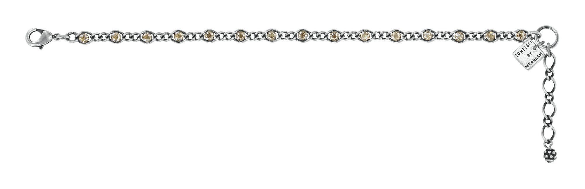 Bild für Armband Magic Fireball Beige Kristall goldener Schatten mini