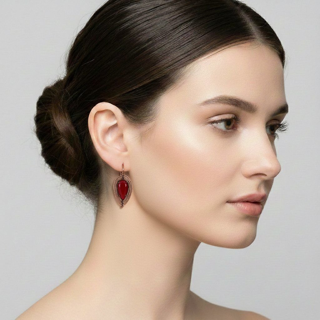 image pour Boucles d'oreilles Eurowire Amazonia Rouge  size S