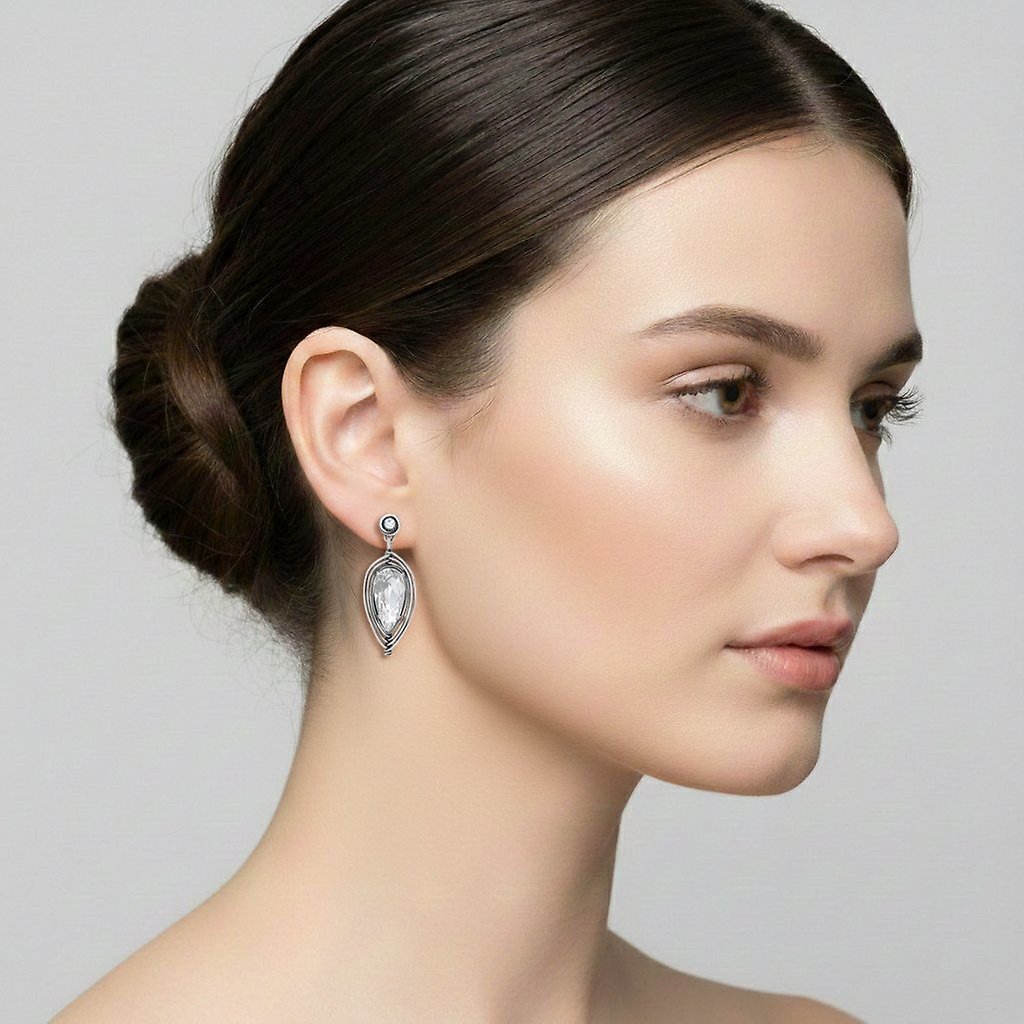 image pour Clou d'oreille pendant Amazonia Blanc  size S