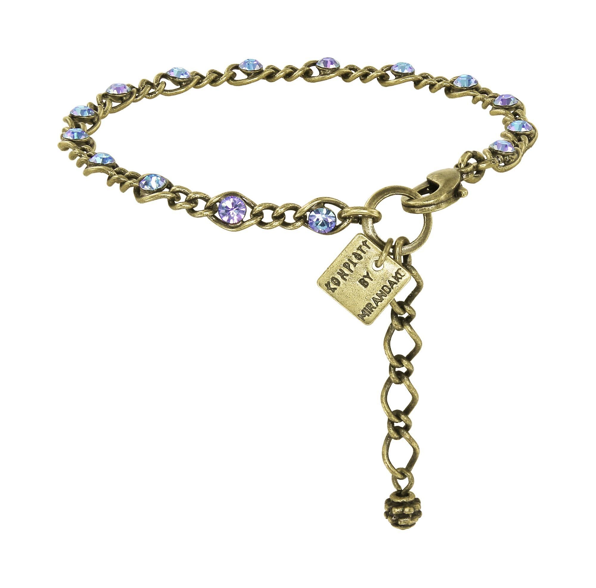 image for Bracelet Magic Fireball White / Light Rose crystal vitrail light mini