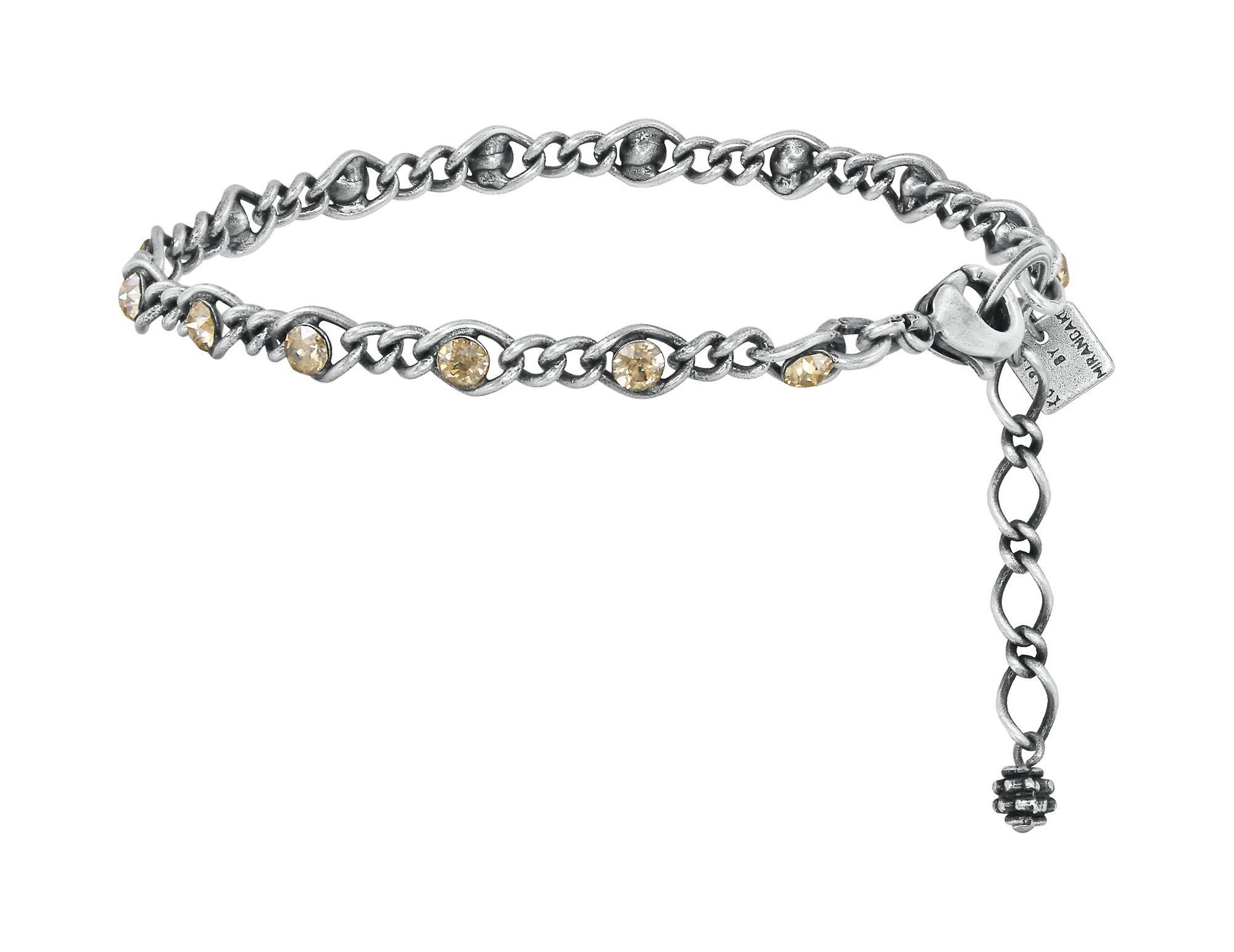 Bild für Armband Magic Fireball Beige Kristall goldener Schatten mini