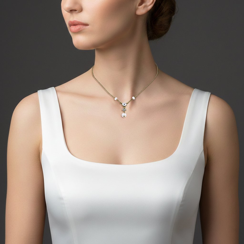 image for Necklace-Y Creole Fatal White  