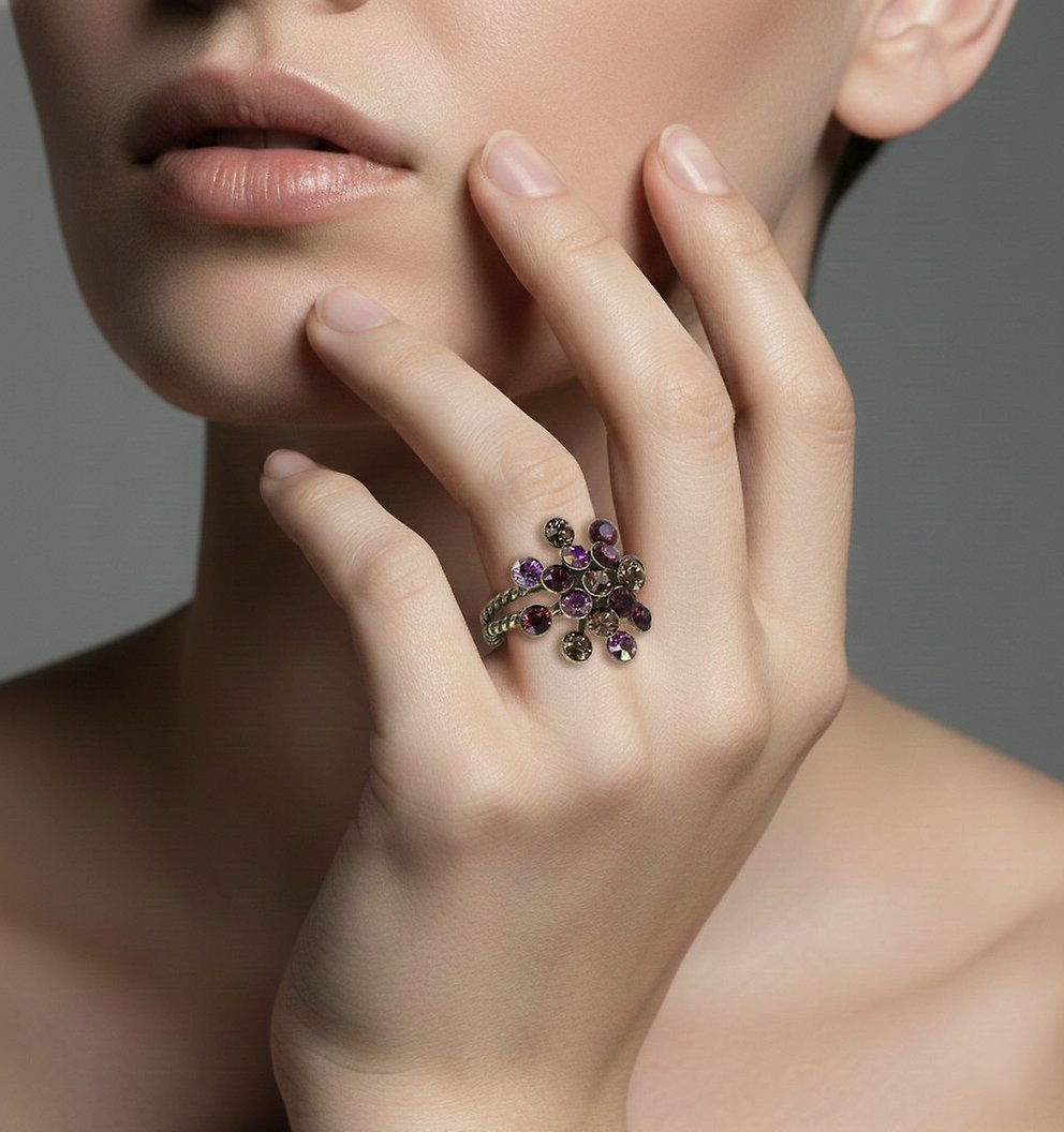 Bild für Ring Magic Fireball Rot / Braun  Classic Size (21mm Ø)