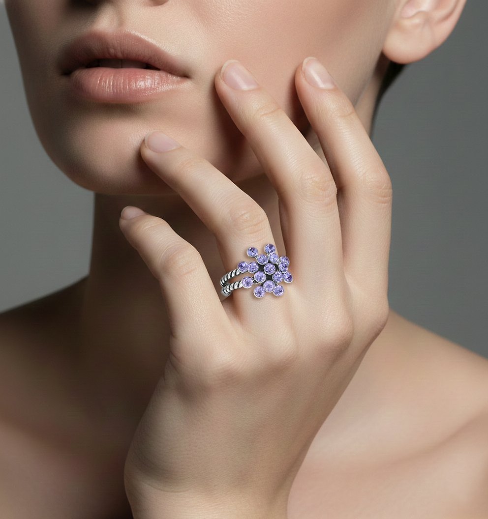 Bild für Ring Magic Fireball Lila Veilchen mini