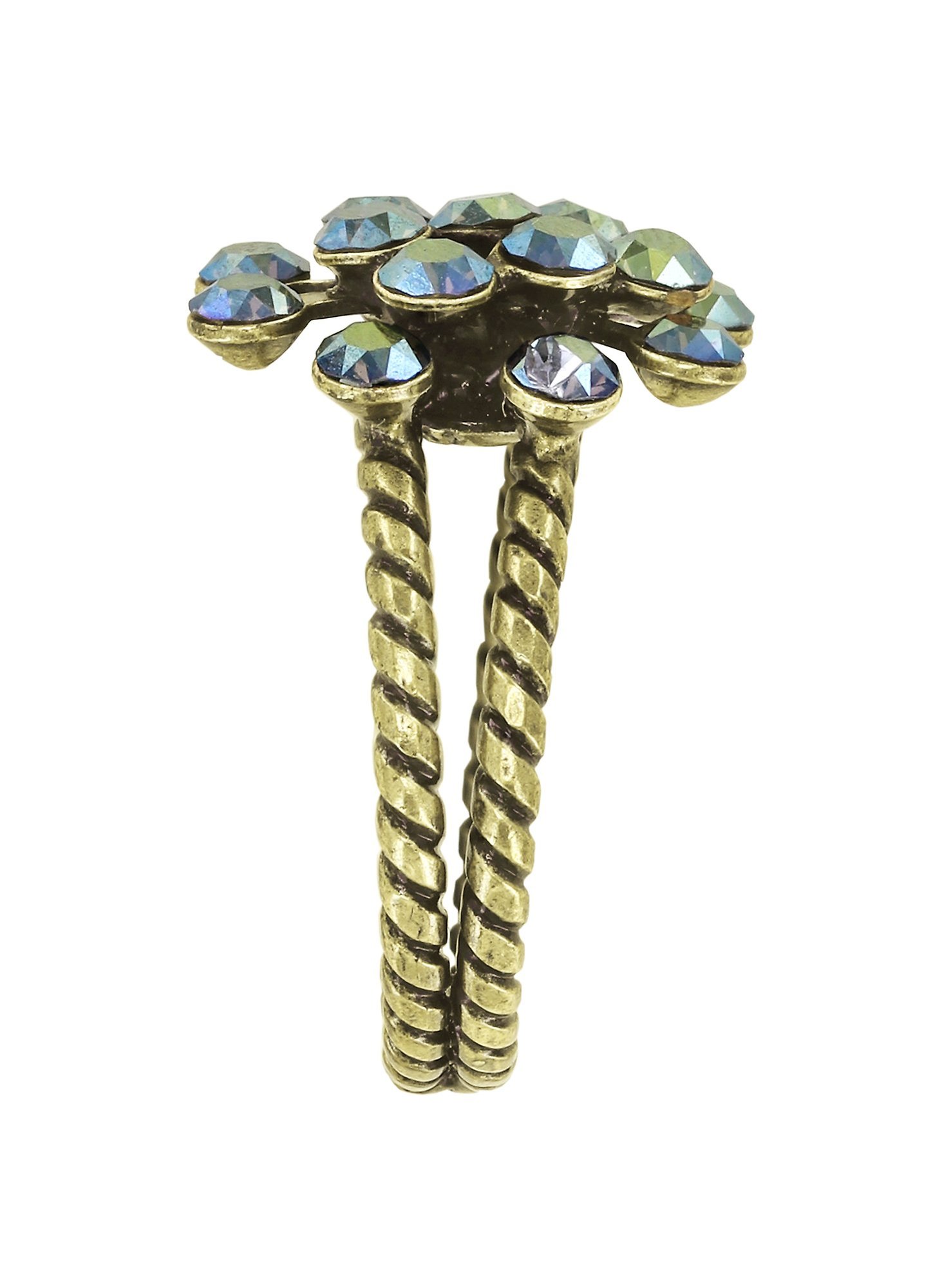 Kép Ring Magic Fireball Green crystal iridescent green mini