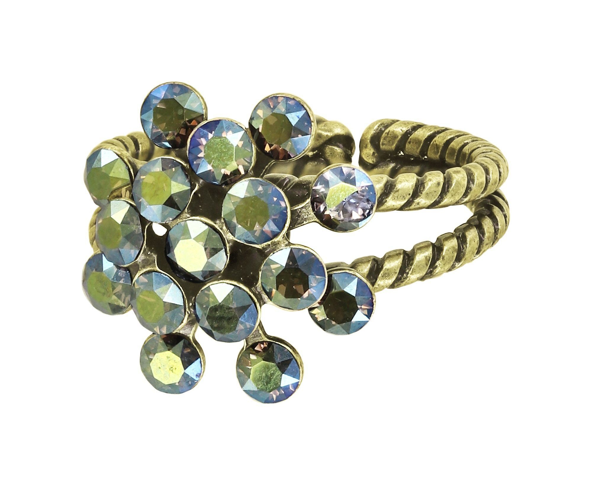 Kép Ring Magic Fireball Green crystal iridescent green mini