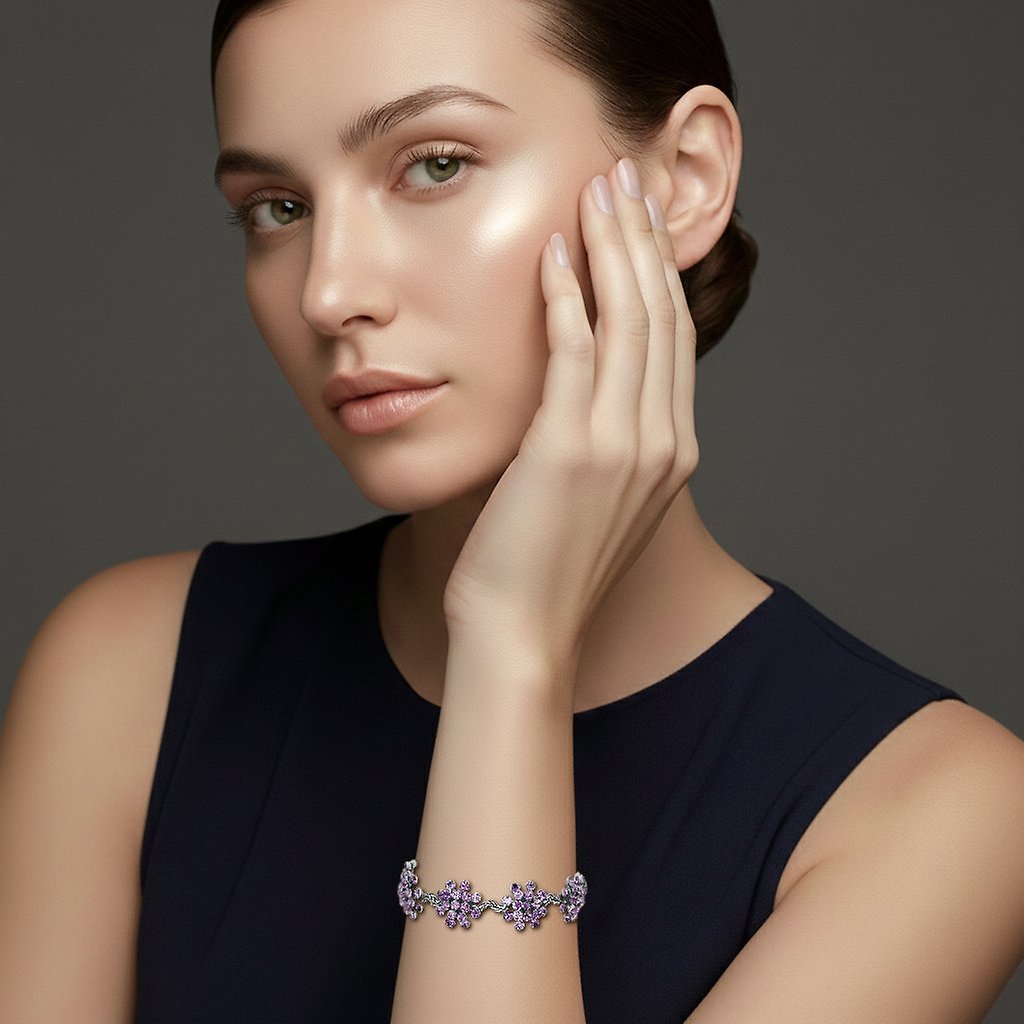 Bild für Armband Magic Fireball Antike Rose Pink / lila mini