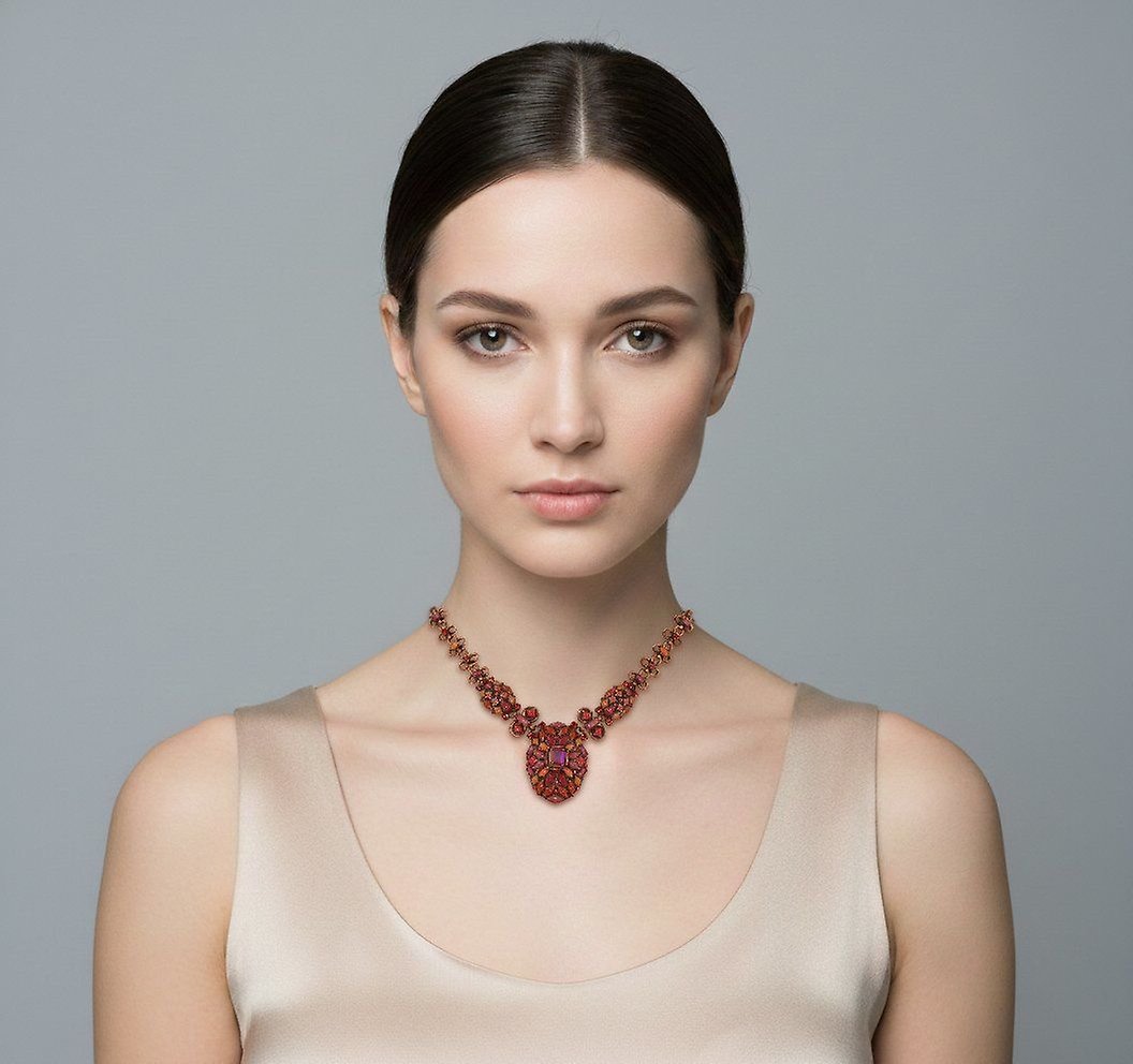 image for Necklace Marrakesch Coralline  size L,M