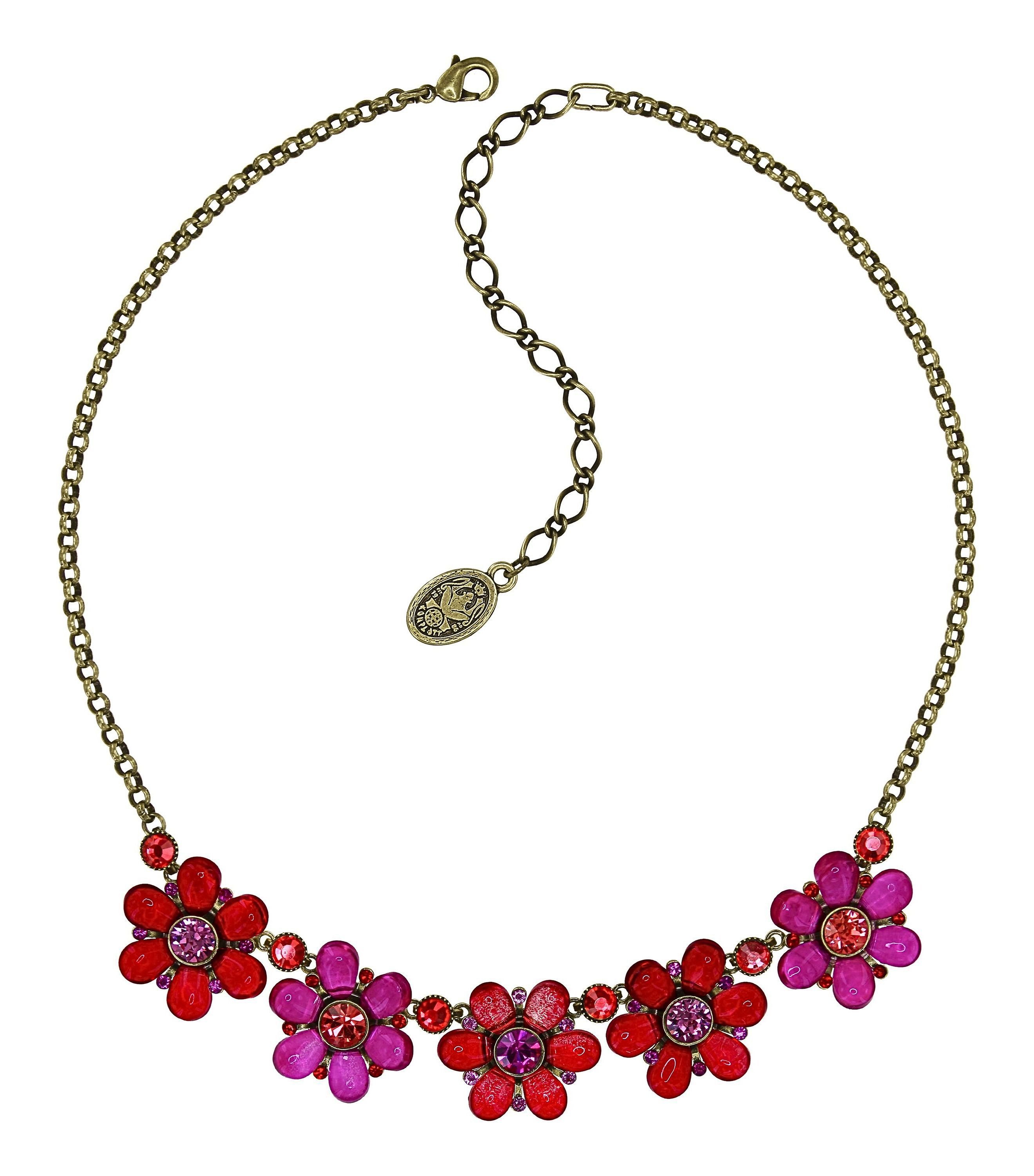 image for Necklace Daisy Love Red / Pink  