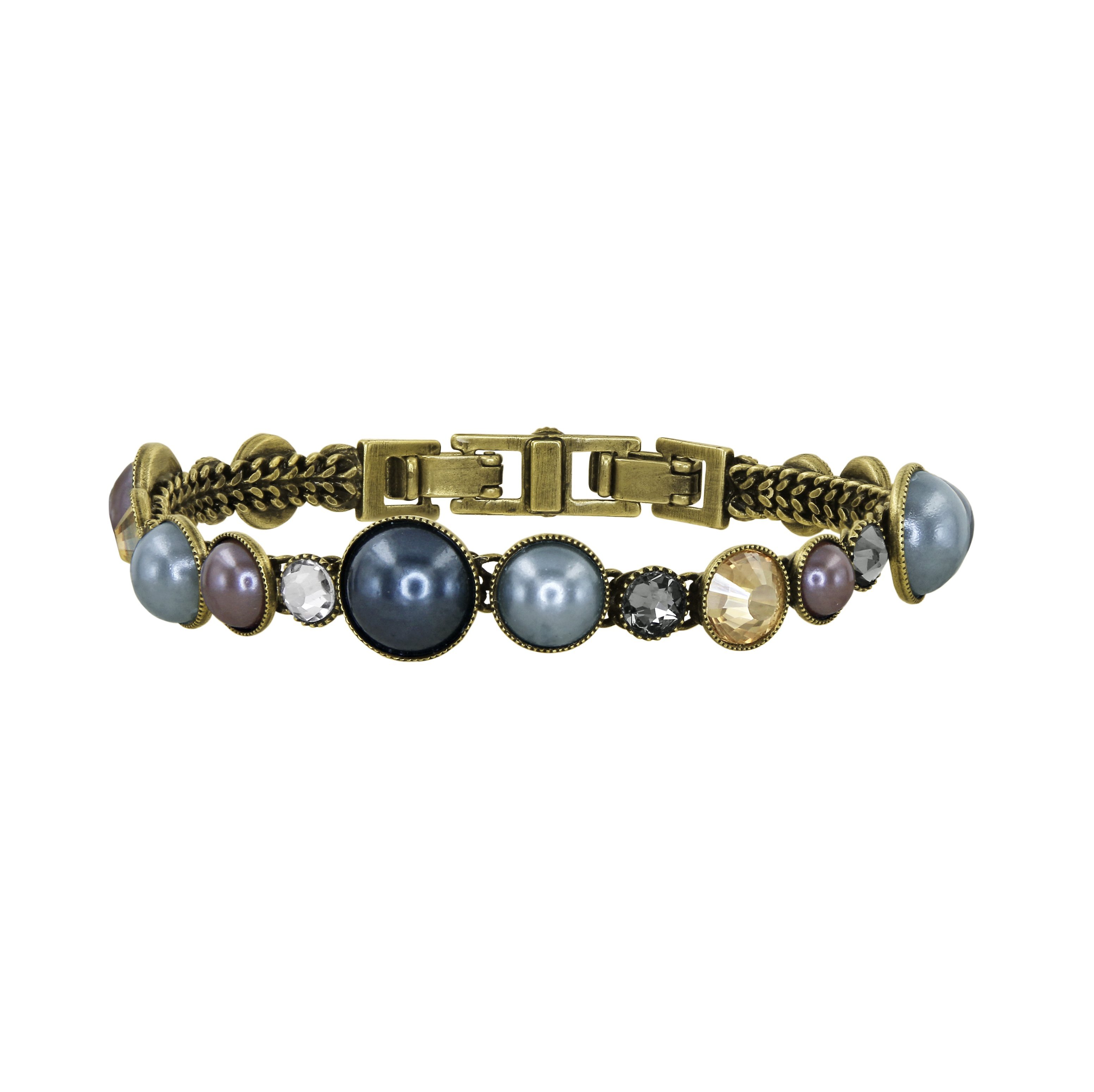 image for Bracelet Bubble Cascade Brown / Grey  