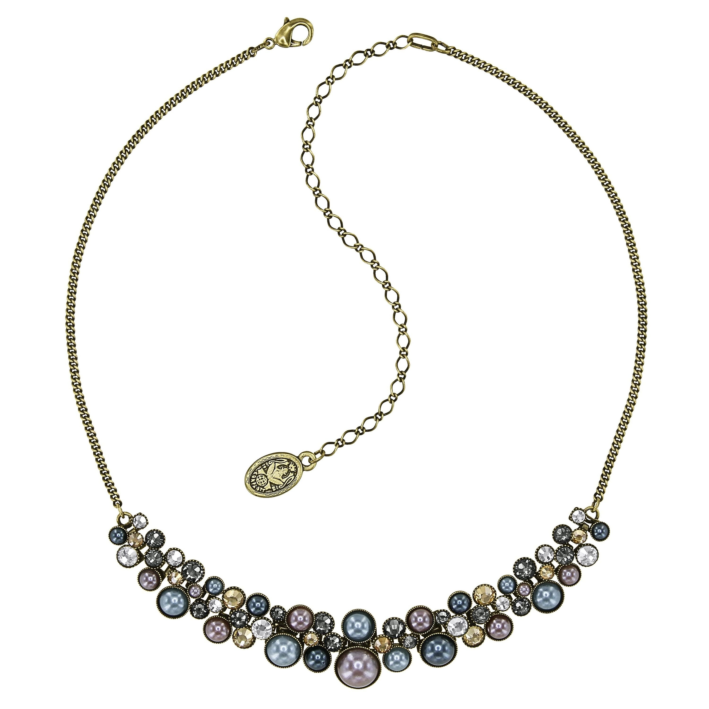 image pour Collier Bubble Cascade Marron / Gris  