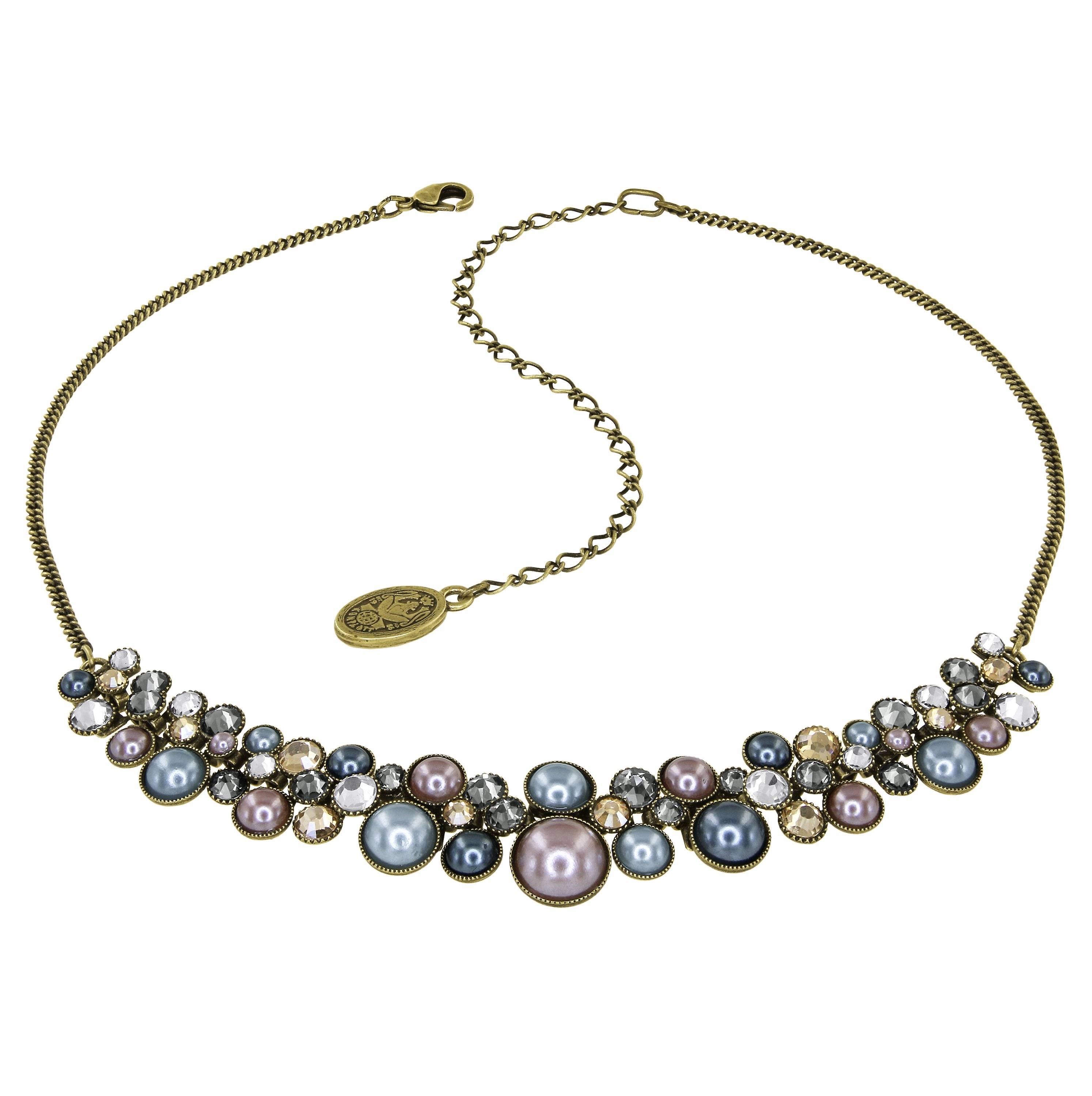 image pour Collier Bubble Cascade Marron / Gris  