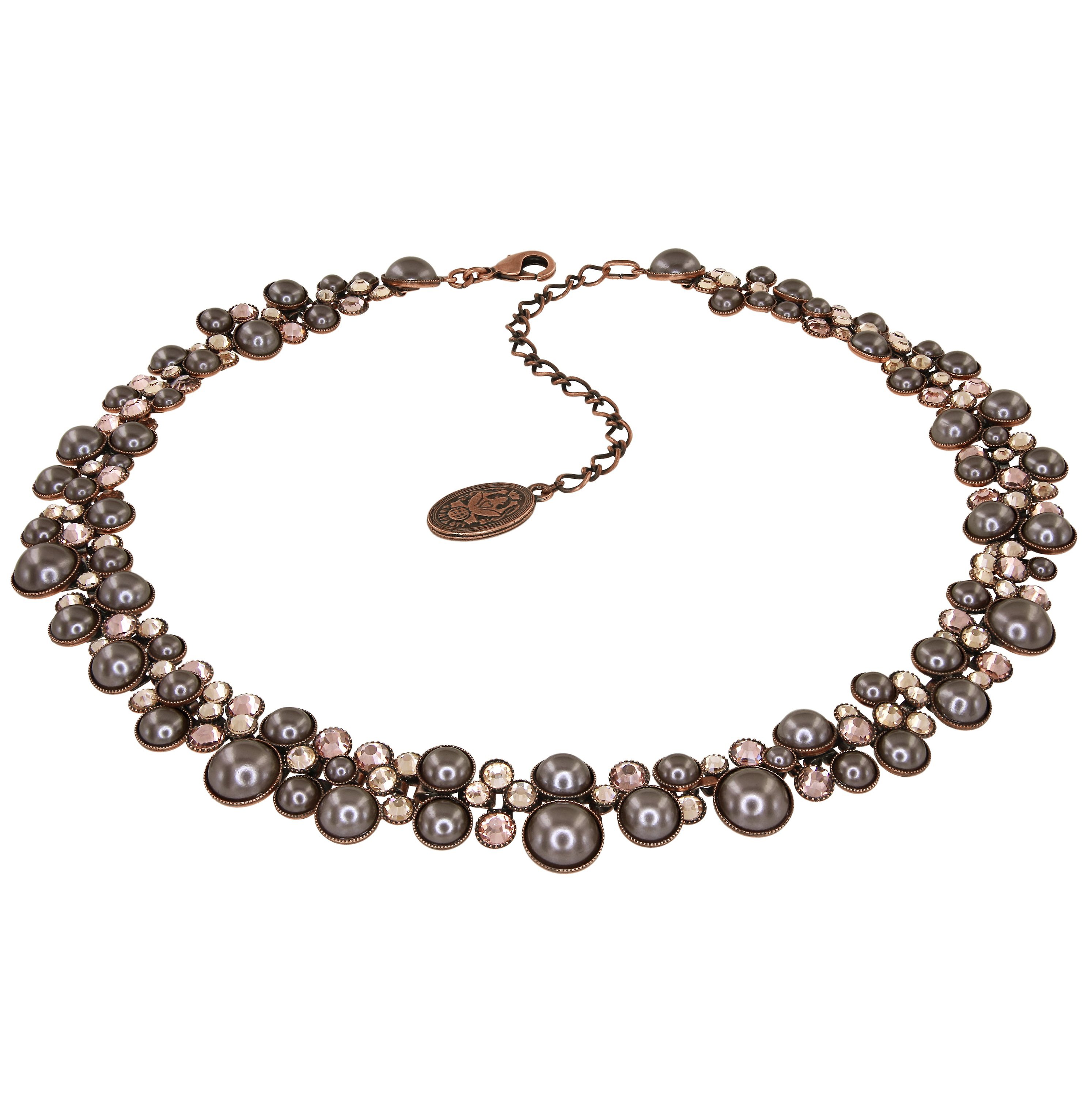 image pour Collier Bubble Cascade Beige / Marron  