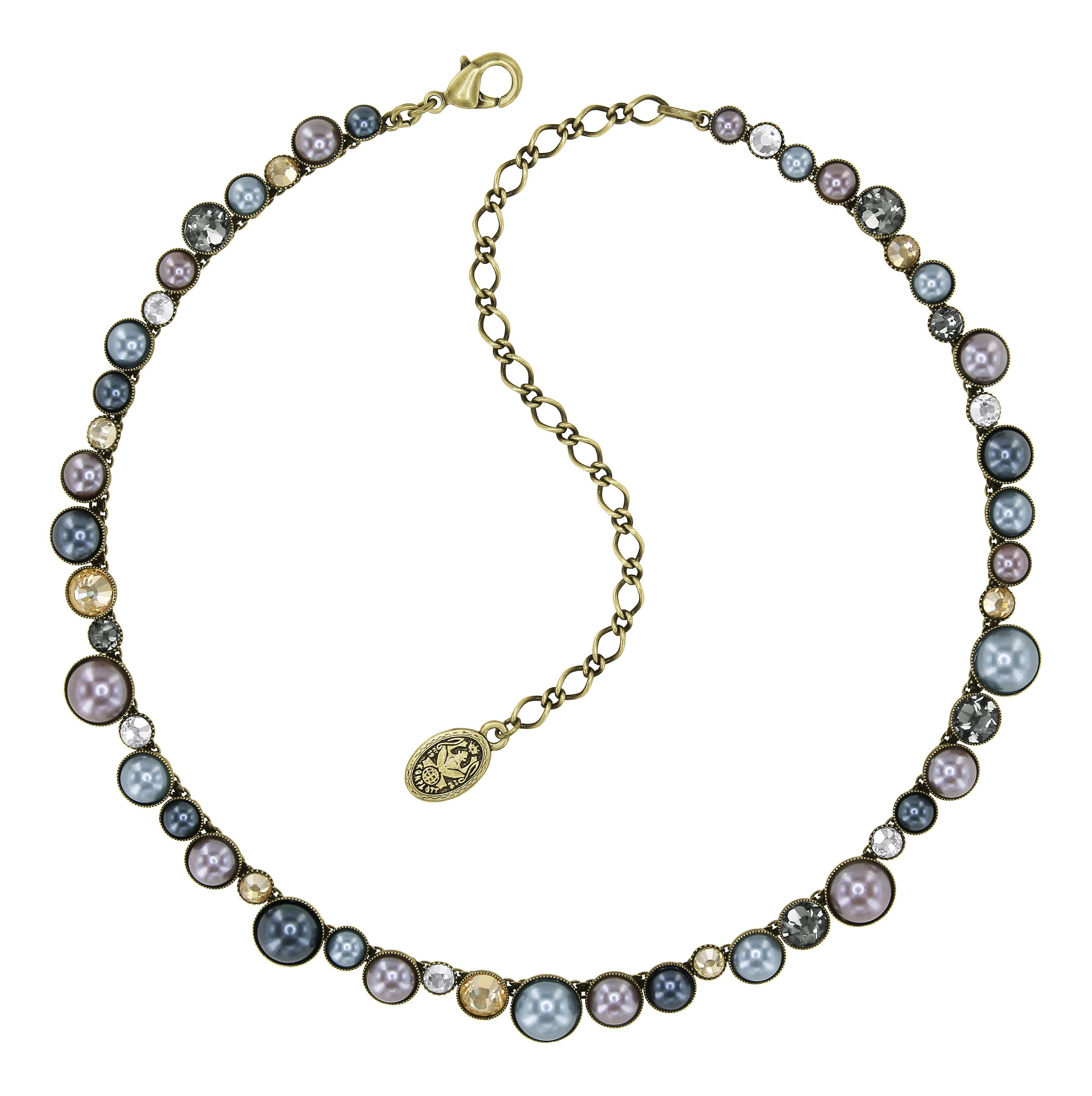 Bild für Halskette Bubble Cascade Braun / Grau  
