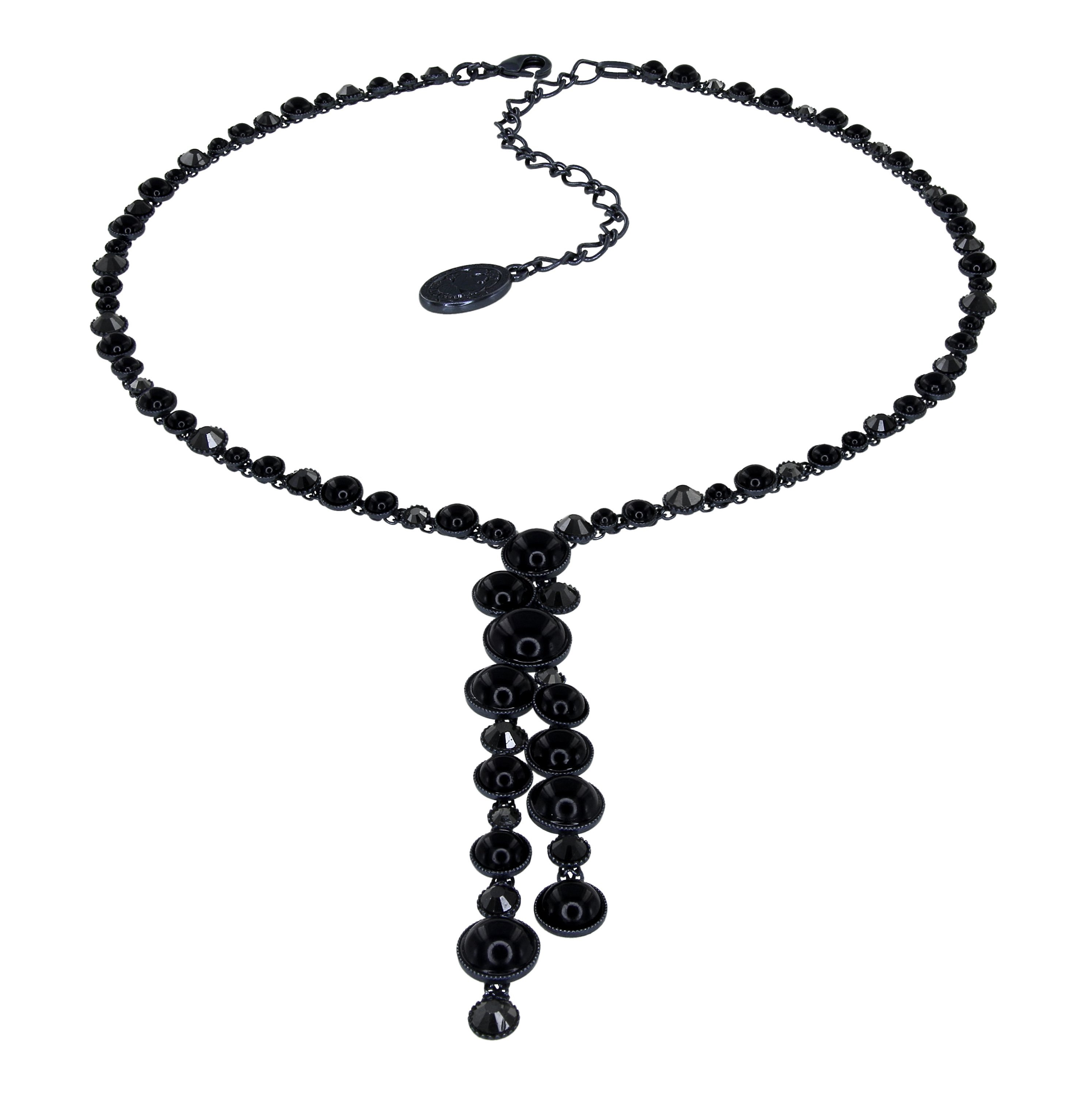 image for Necklace-Y Bubble Cascade Black  