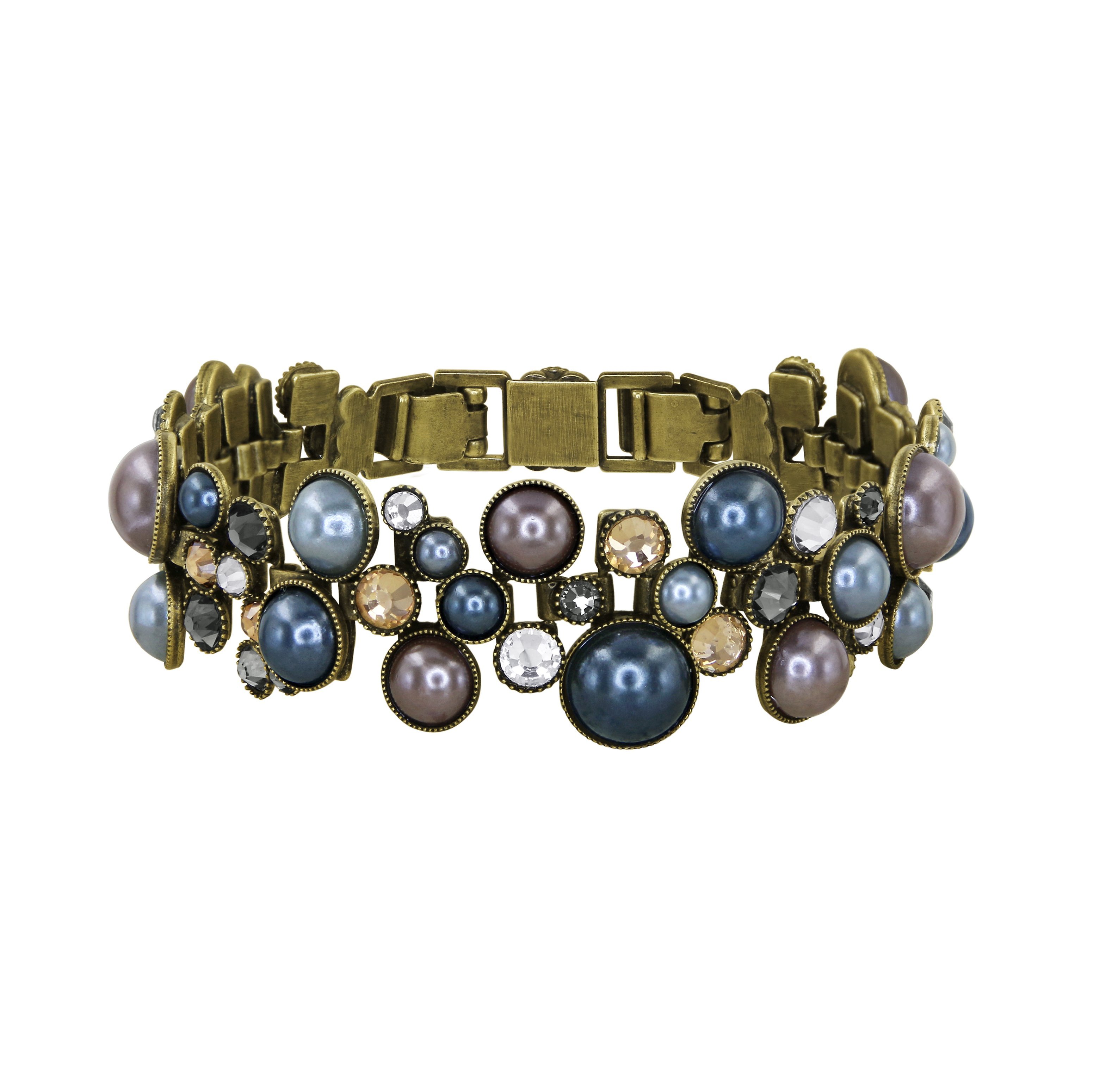 image for Bracelet Bubble Cascade Brown / Grey  