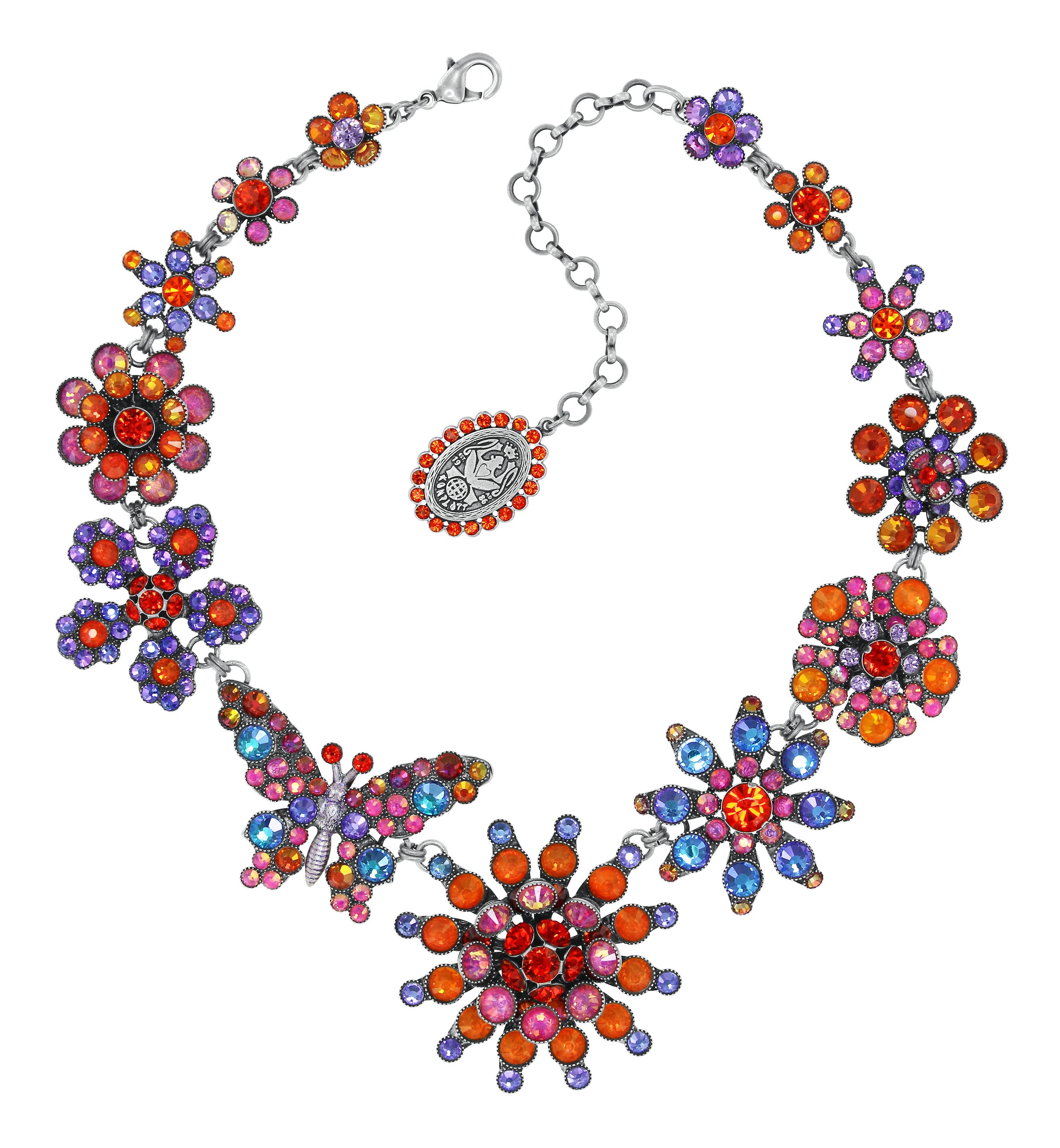 image pour Collier Collier Lost Garden Orange / Lila  