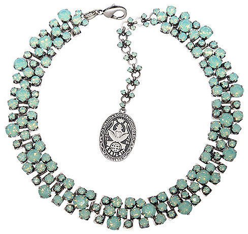 image for Necklace Love Me Tender, Love Me Sweet Green pacific opal 